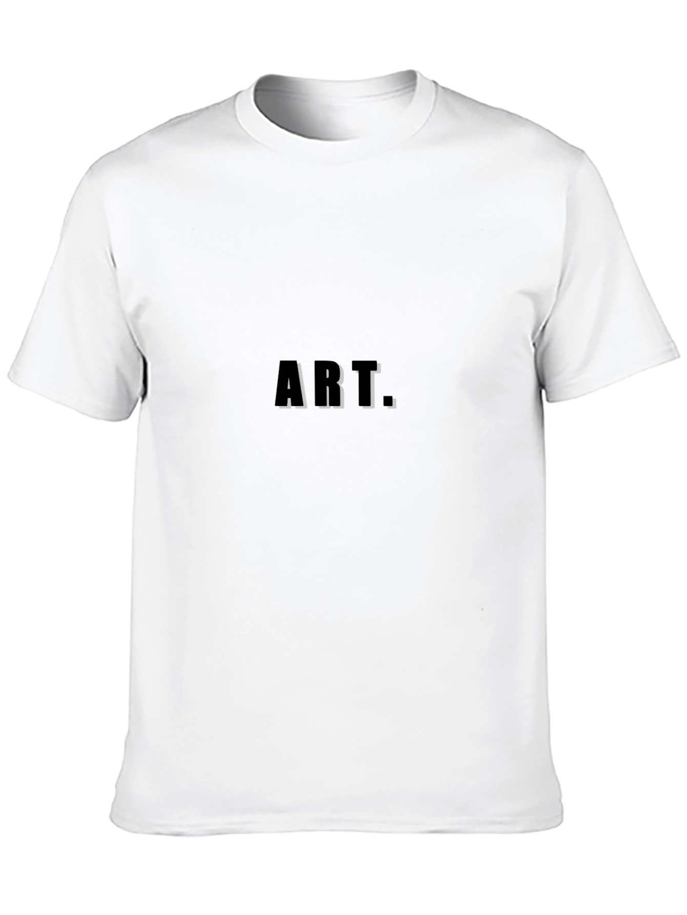 Mens Black ART. Graphic Tee - Casual Style
