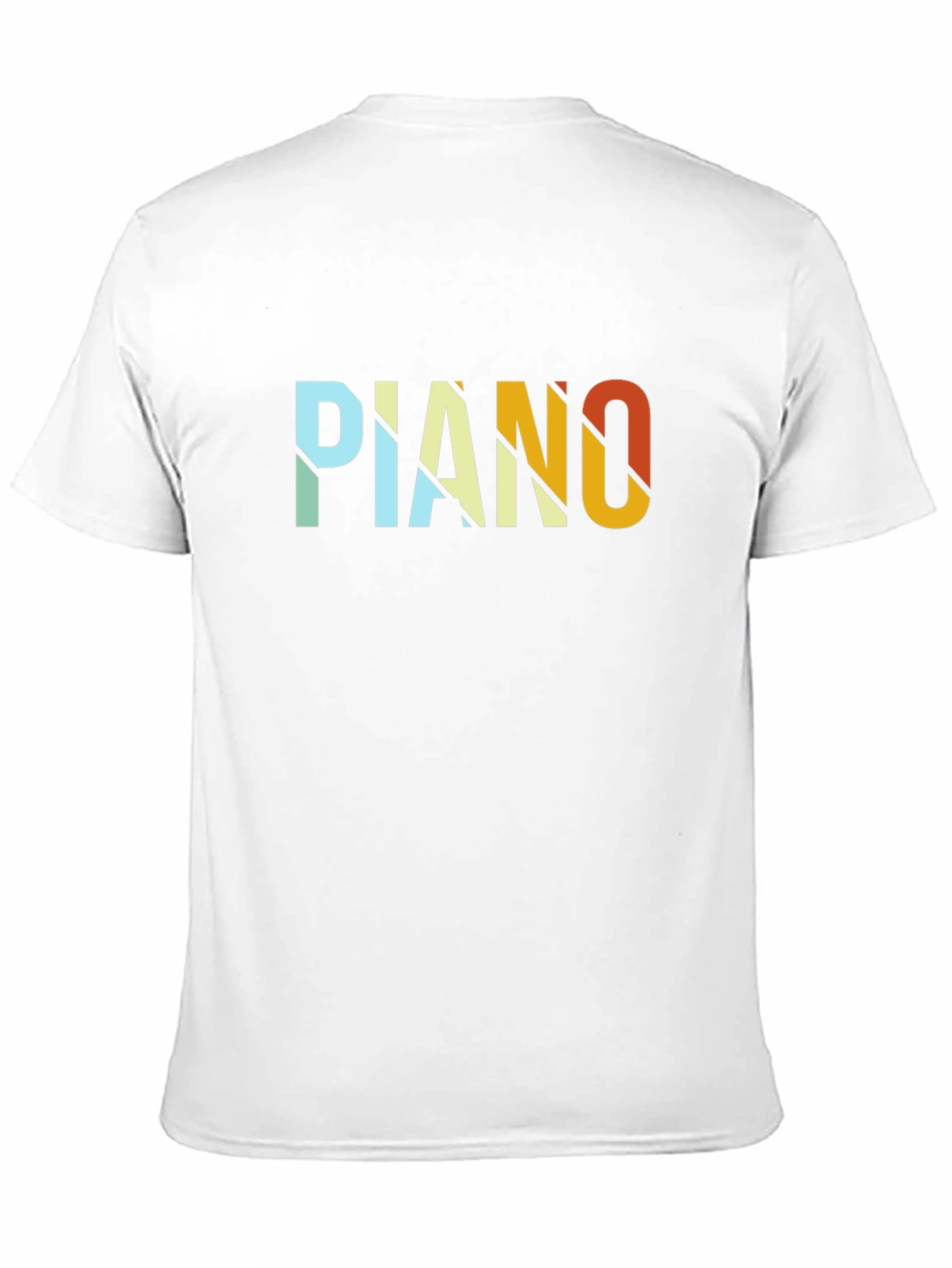 Retro Piano Graphic T-Shirt - Black