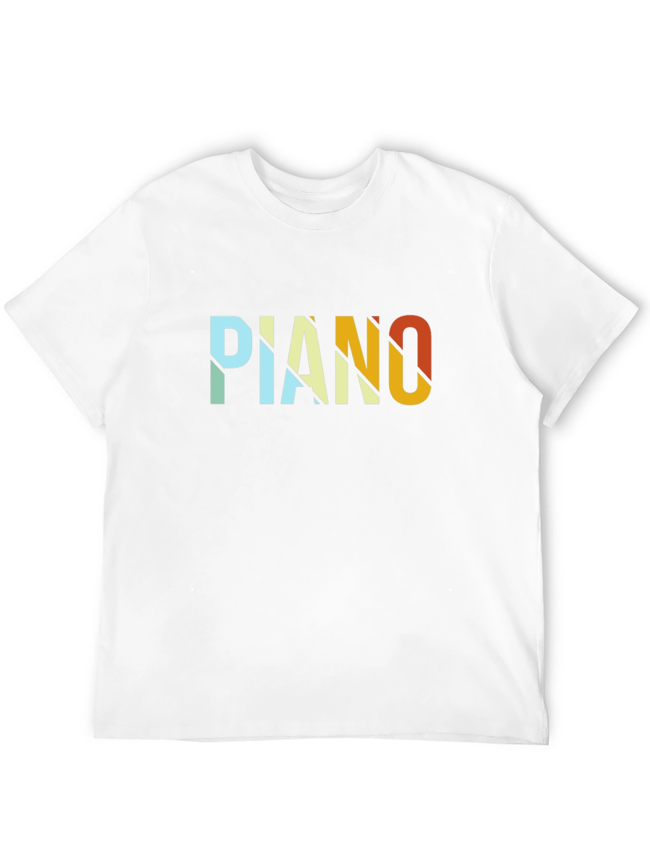 Retro Piano Graphic T-Shirt - Black