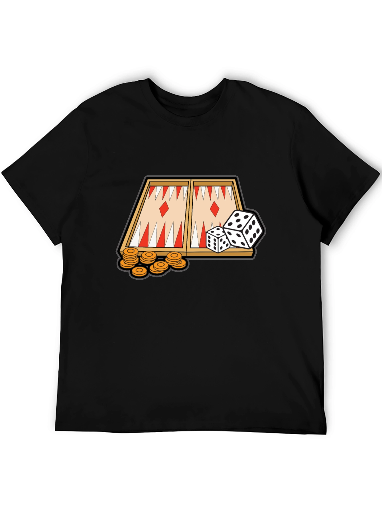 Backgammon Game Graphic T-Shirt