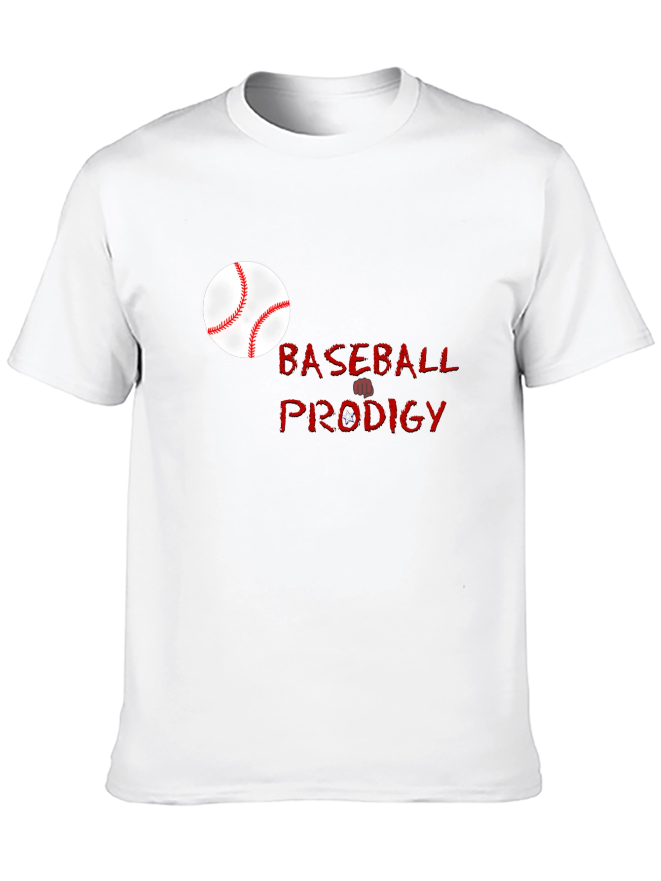 Baseball Prodigy Black Graphic T-Shirt