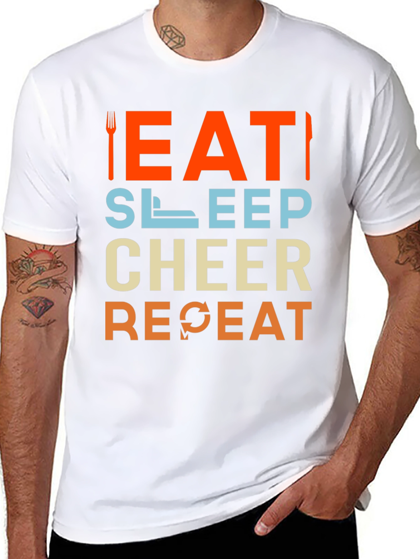 Eat Sleep Cheer Repeat T-Shirt