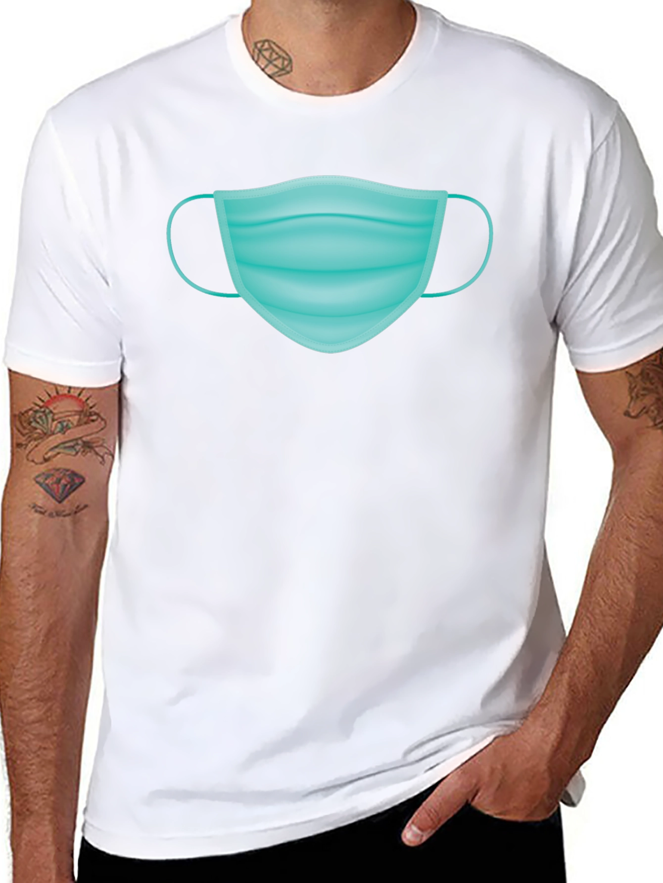 Mask Graphic T-Shirt - Stay Safe in Style