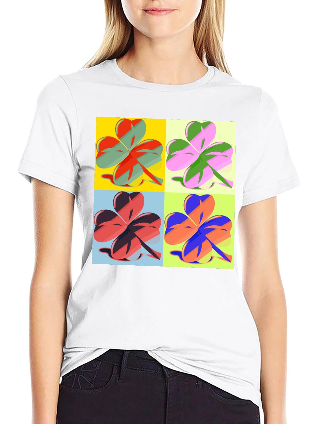 Pop Art Clover T-Shirt - St. Patricks Day