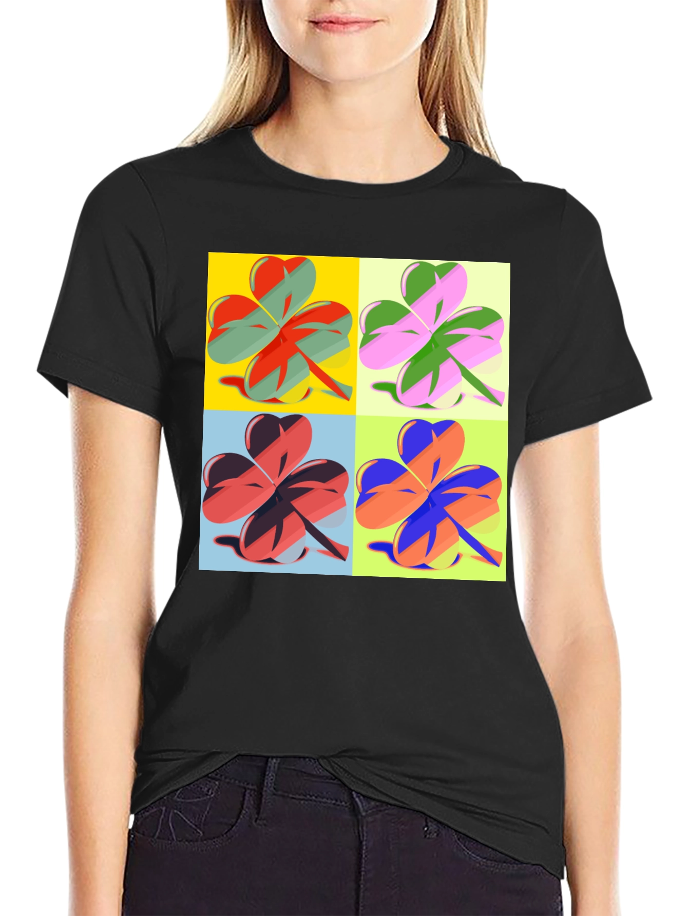 Pop Art Clover T-Shirt - St. Patricks Day