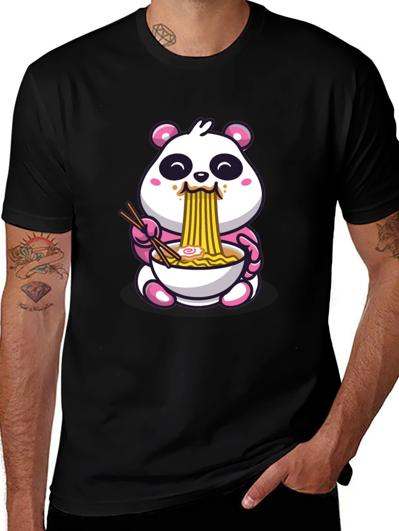 Cute Panda Ramen T-Shirt
