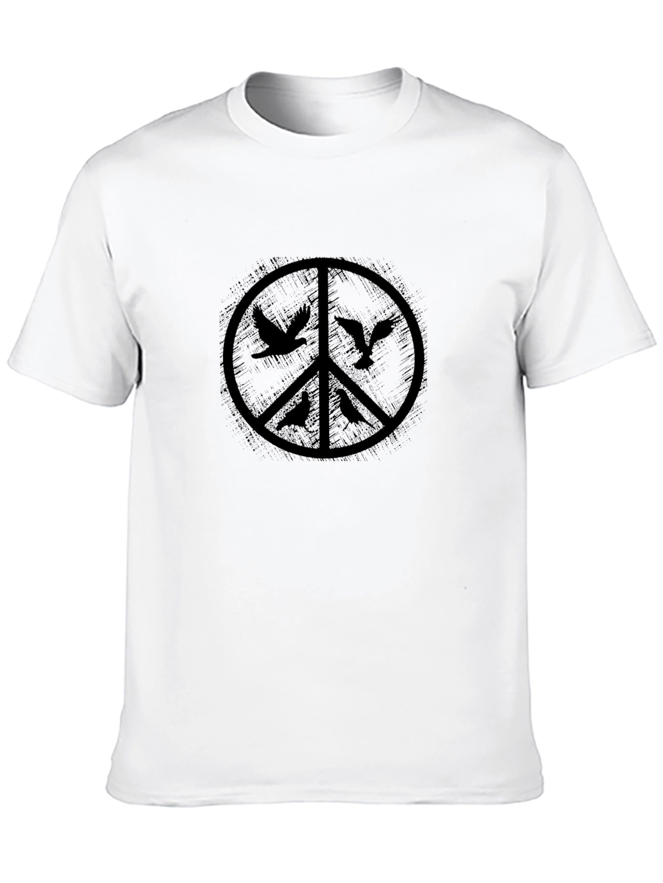 Peace Sign Birds Graphic T-Shirt