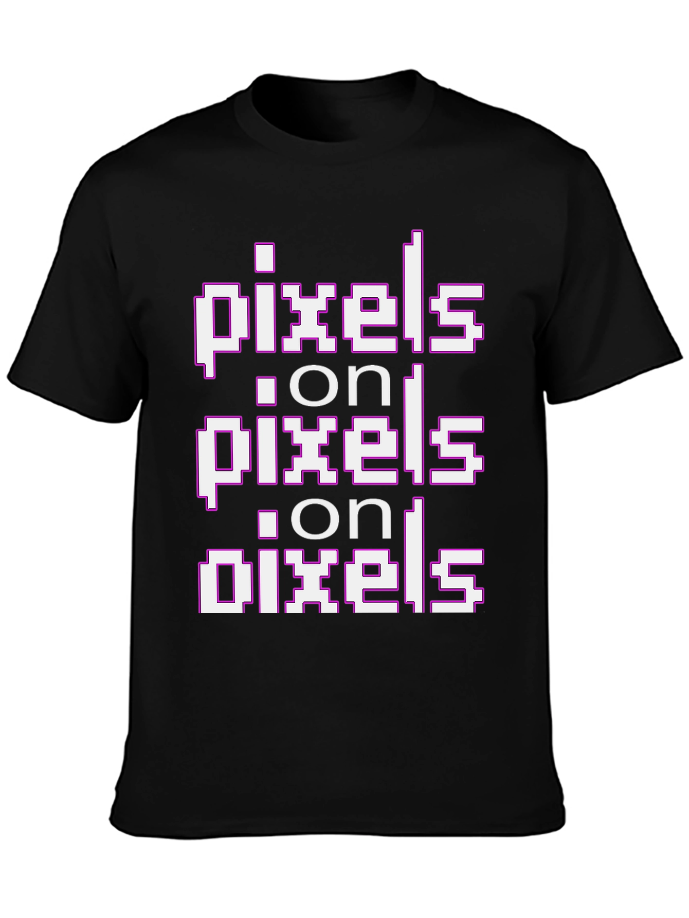 Pixels on Pixels Graphic T-Shirt