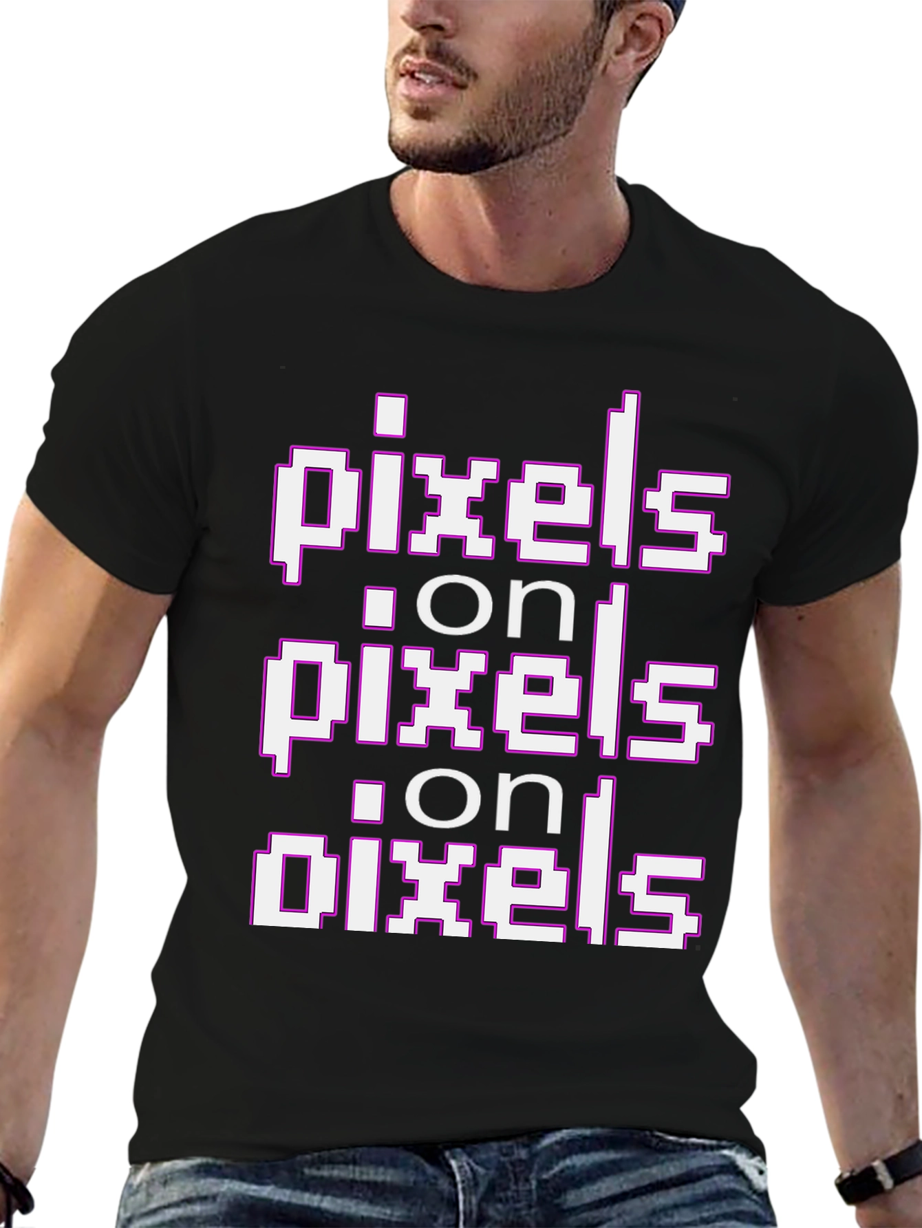 Pixels on Pixels Graphic T-Shirt