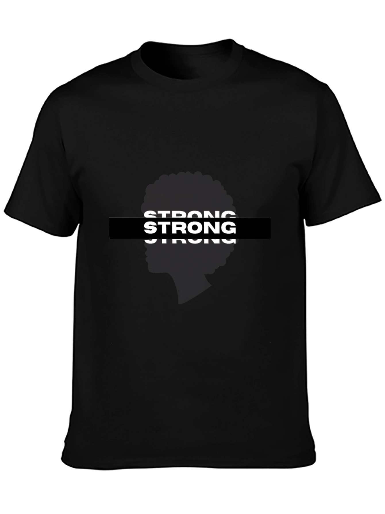 Strong Graphic Black T-Shirt