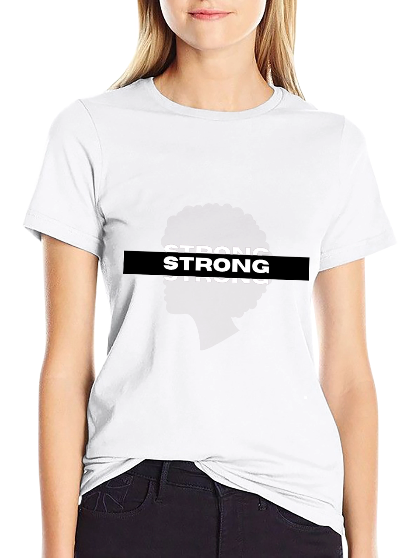 Strong Graphic Black T-Shirt
