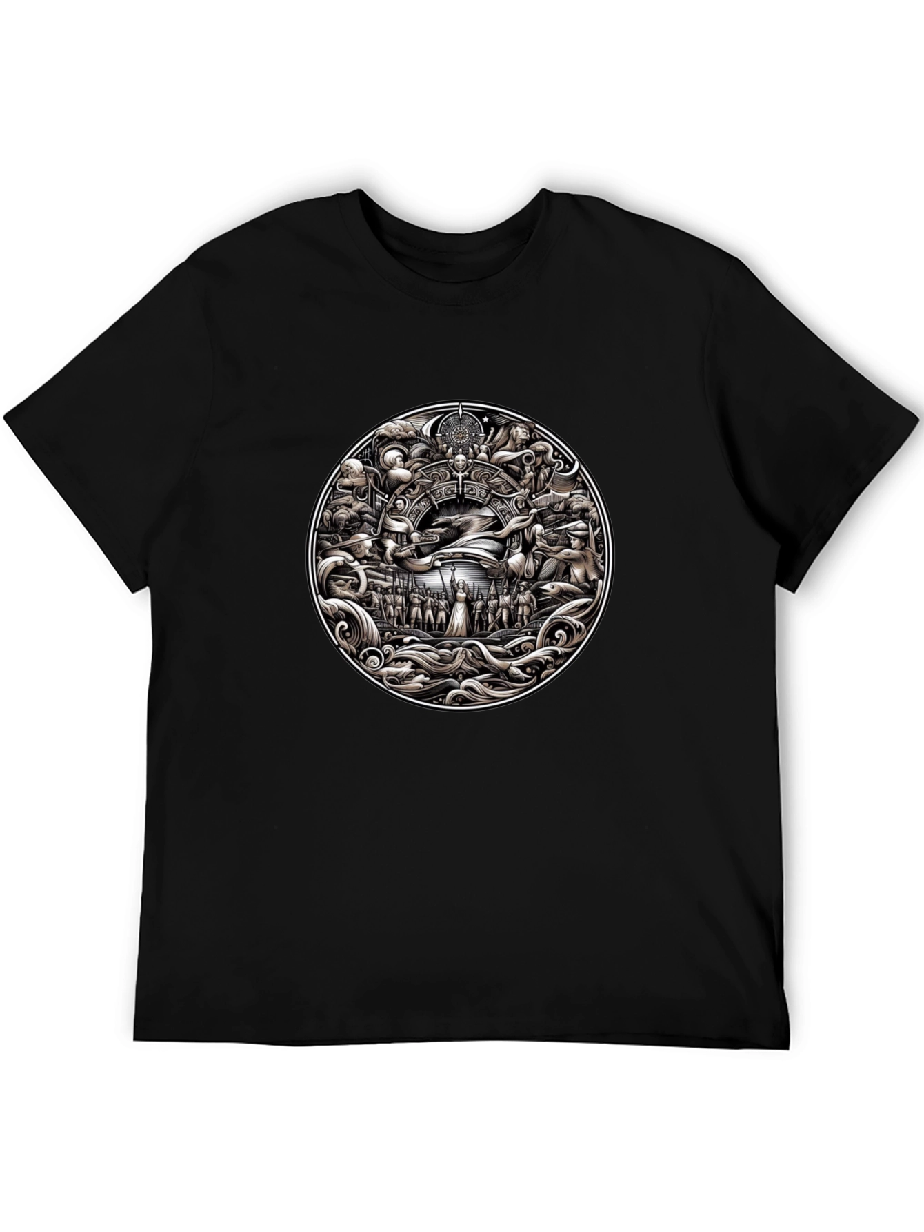 Ornate Circle Graphic Tee - Mens