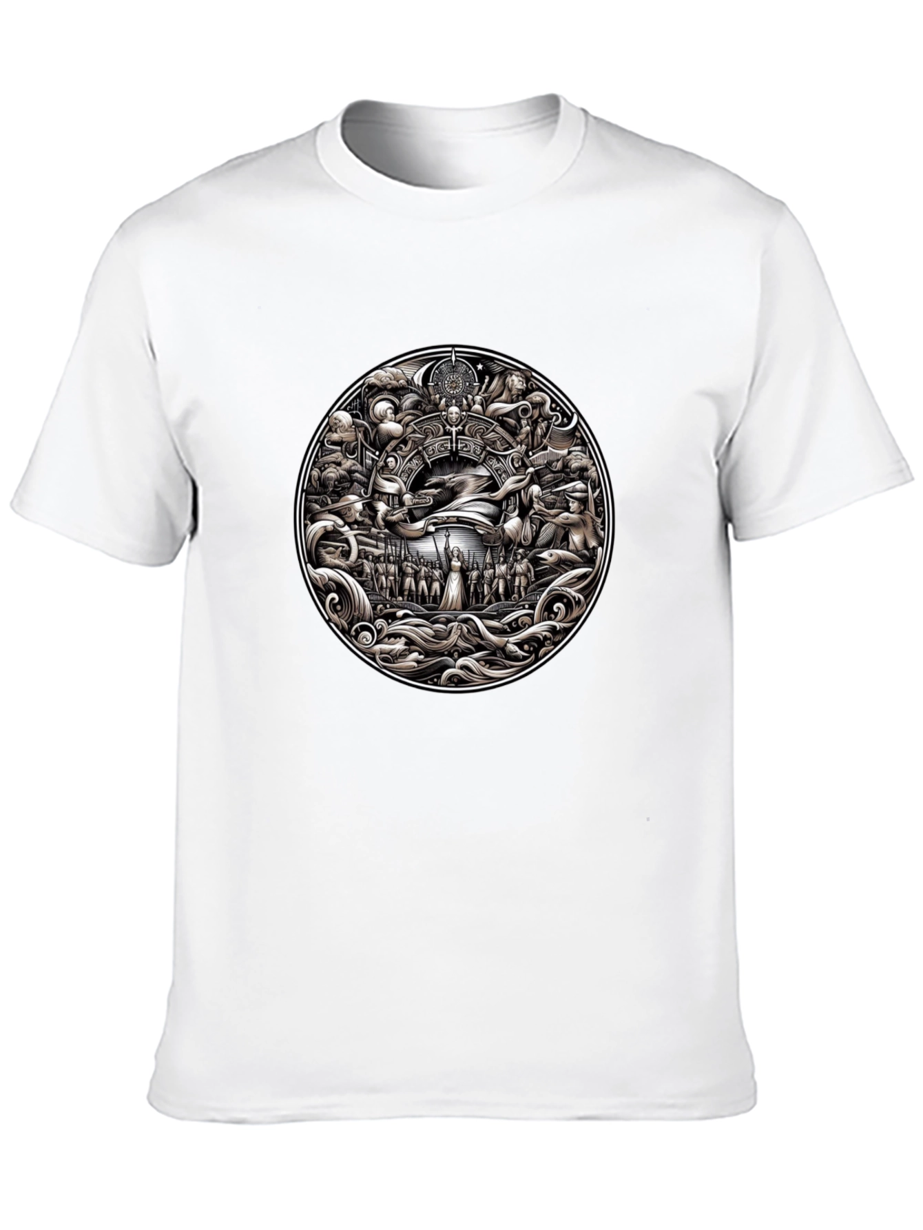 Ornate Circle Graphic Tee - Mens