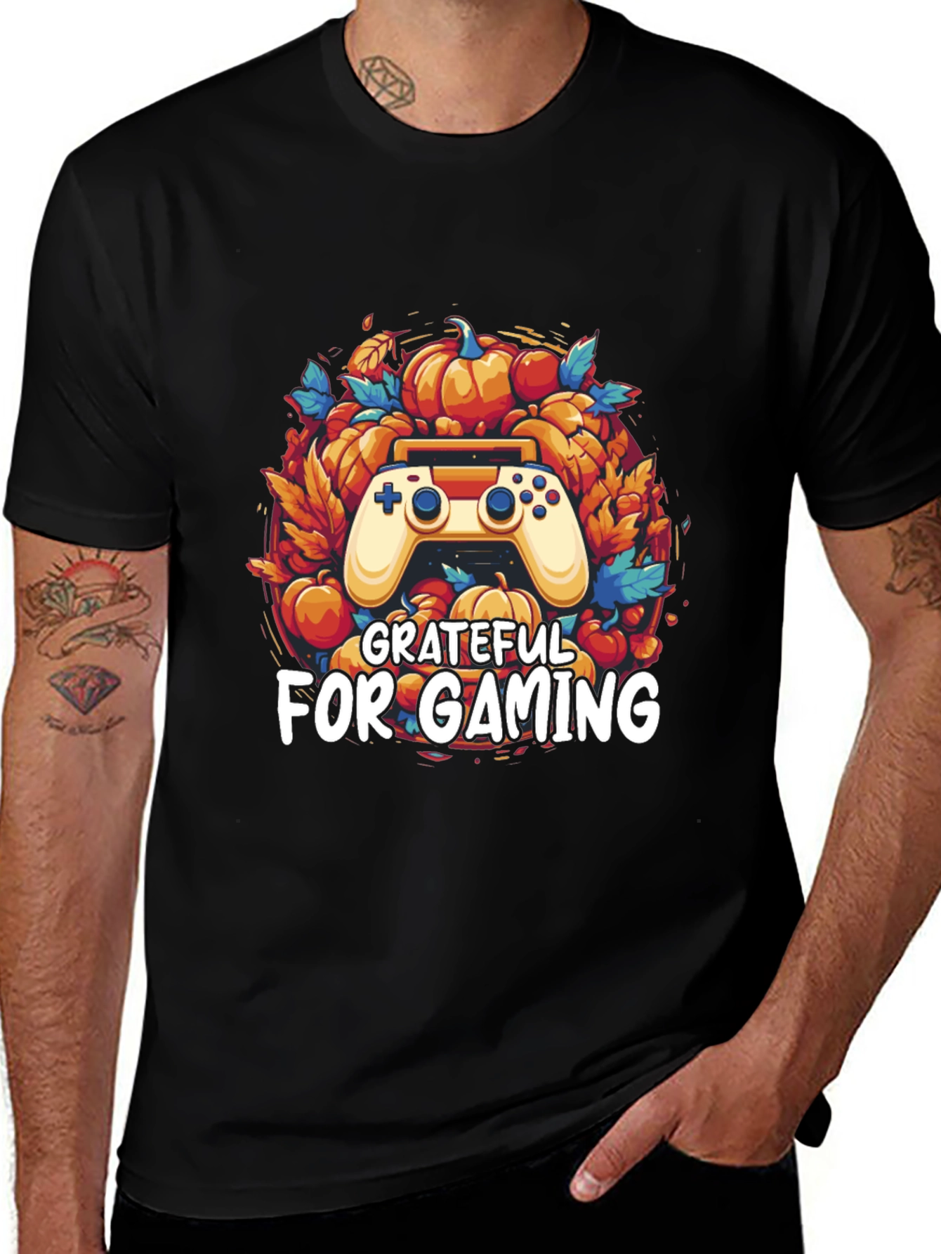 Grateful for Gaming Thanksgiving T-Shirt