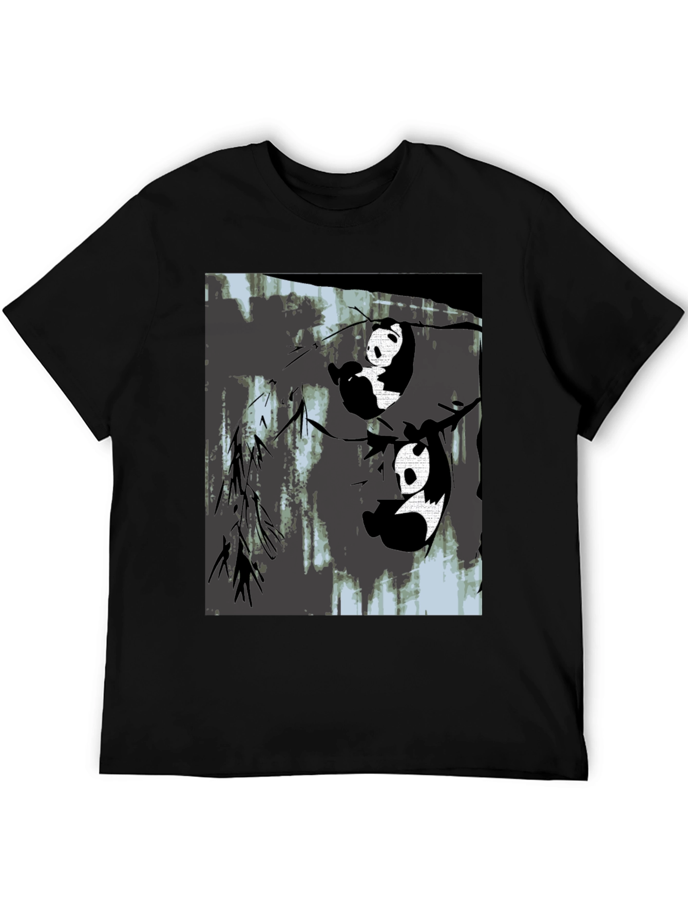 Panda Graphic Black T-Shirt