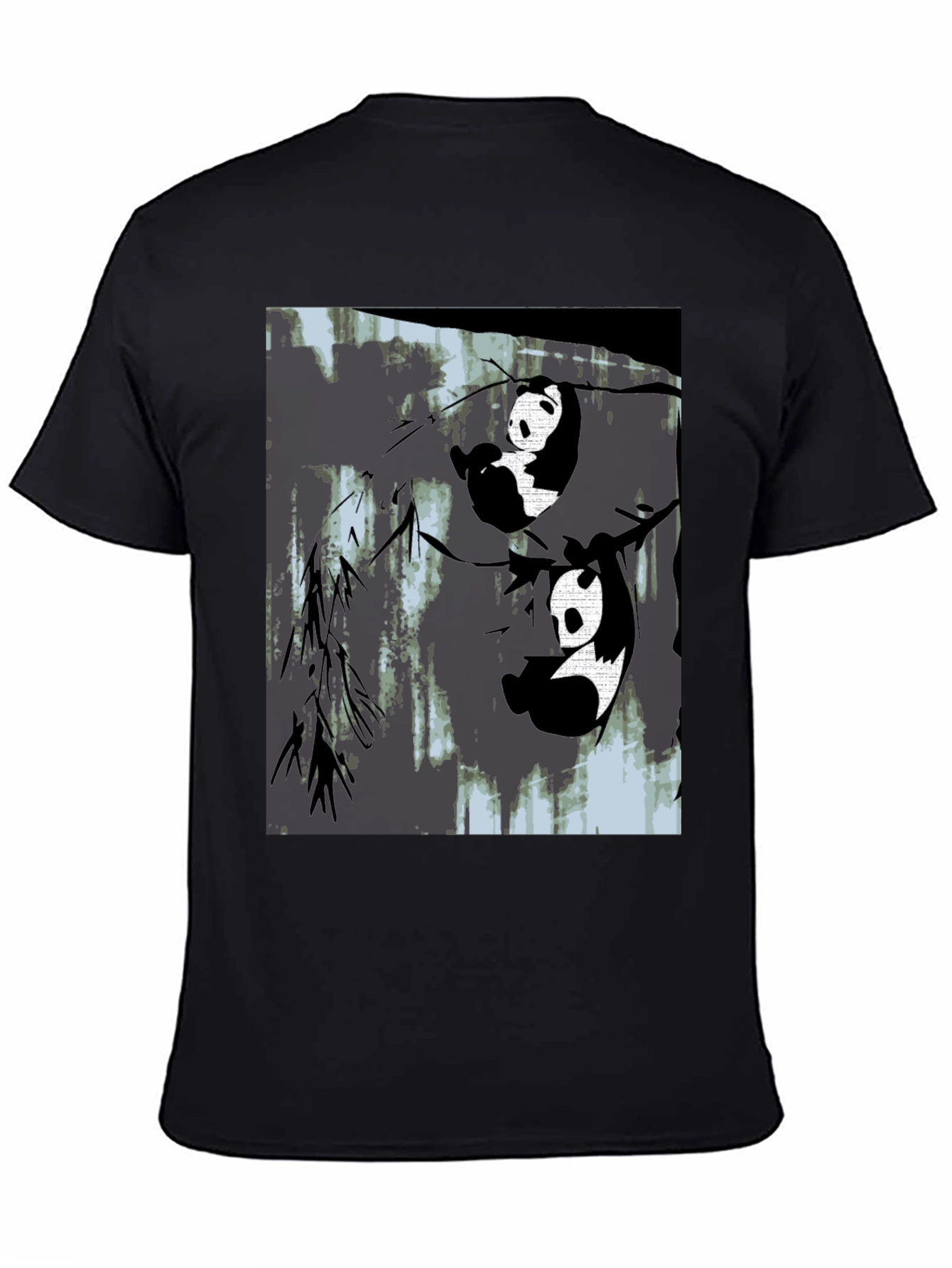 Panda Graphic Black T-Shirt