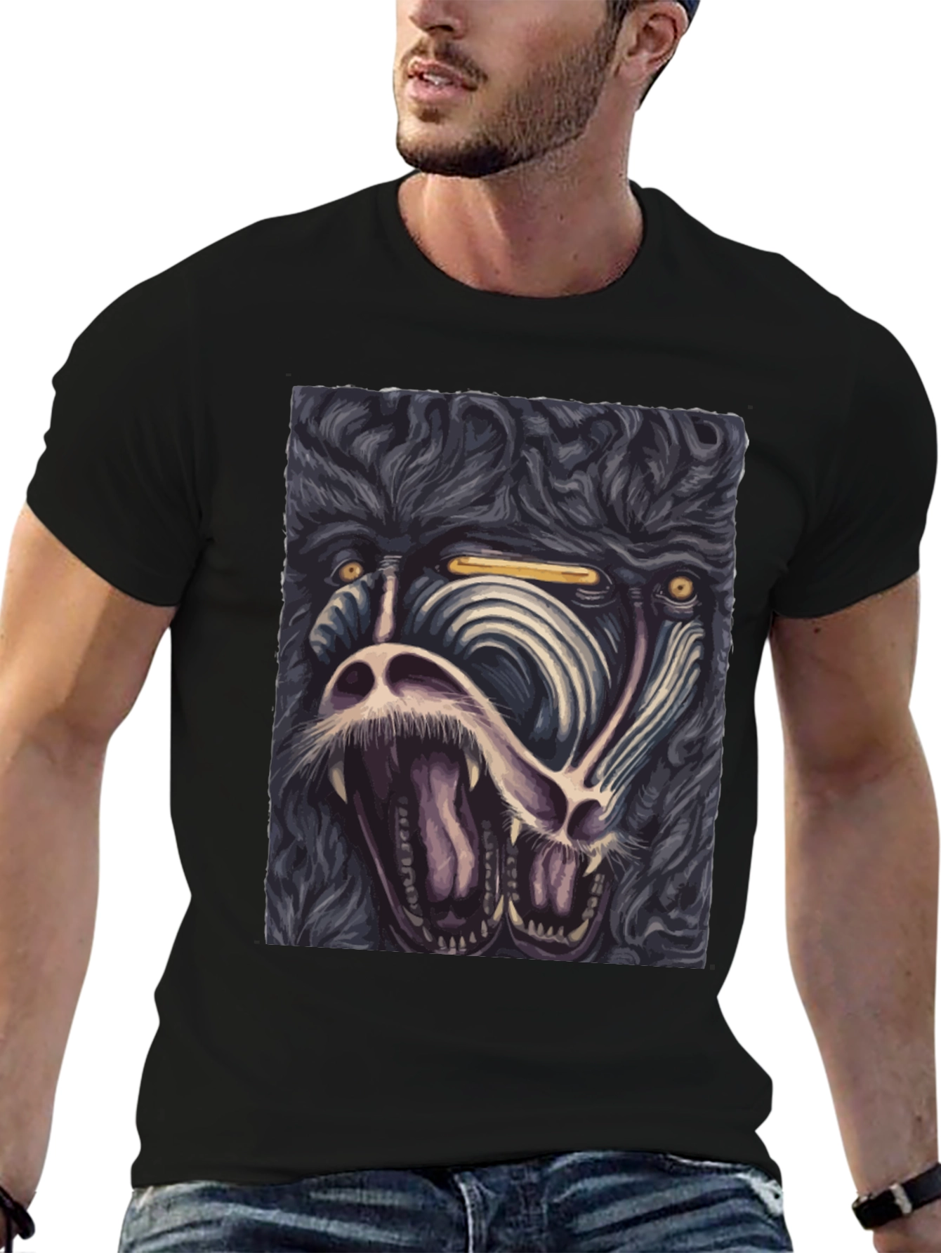 Mens Graphic Tee - Roaring Mandrill Design