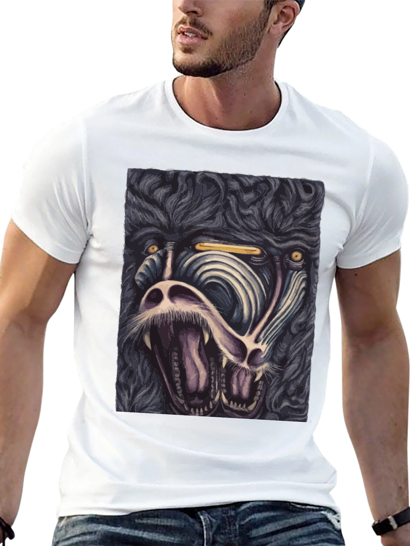 Mens Graphic Tee - Roaring Mandrill Design