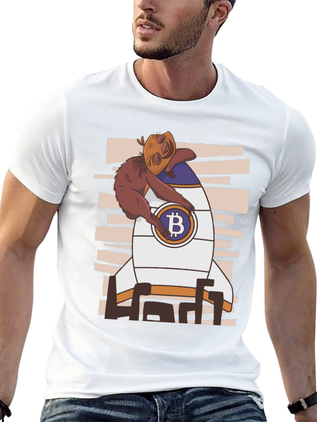 Bitcoin Sloth Rocket T-Shirt