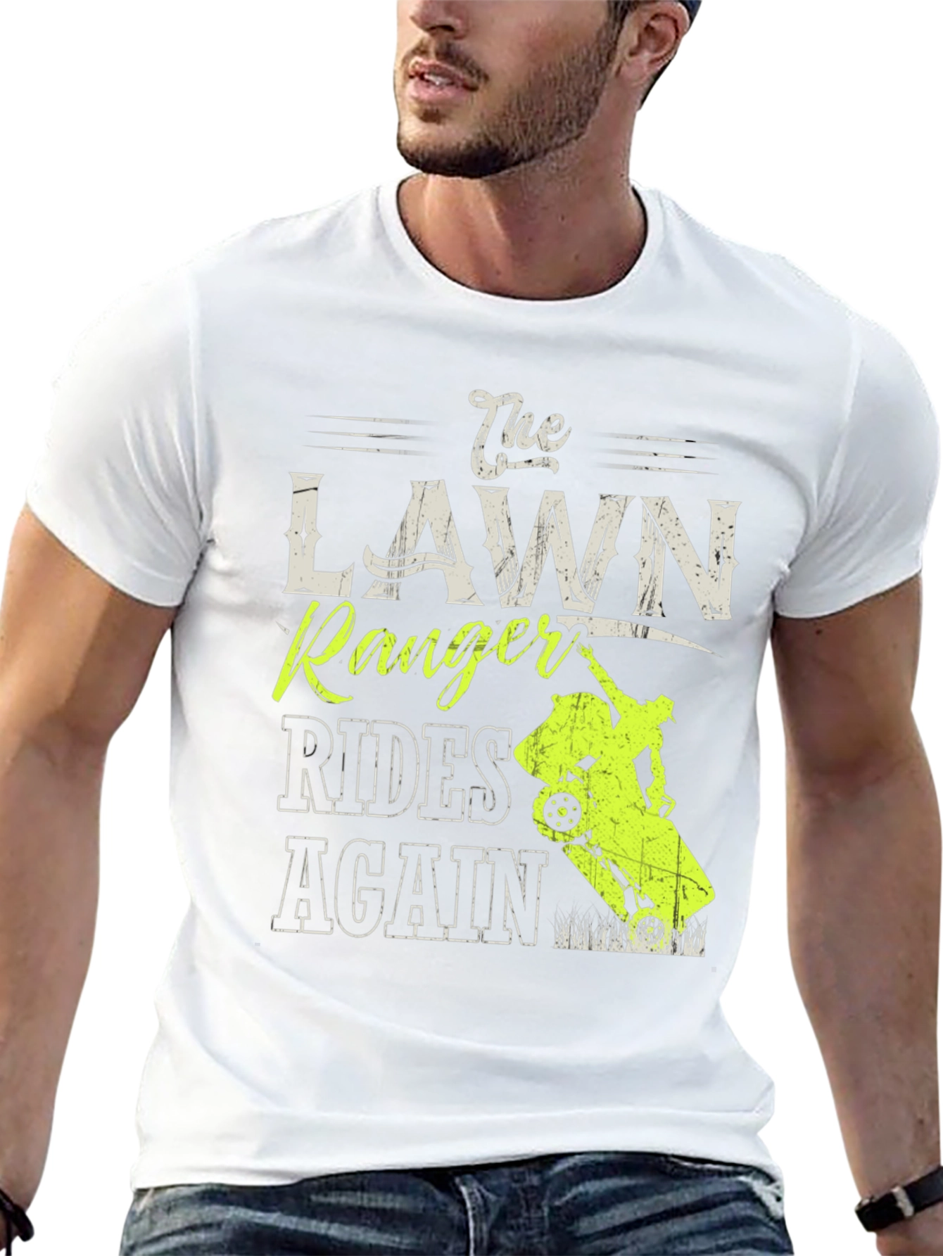 The Lawn Ranger Rides Again T-Shirt - Black