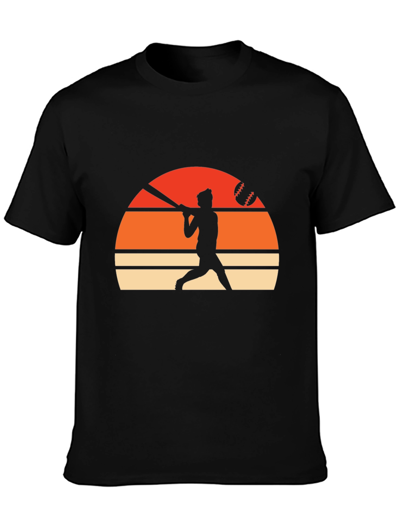 Baseball Sunset Silhouette T-Shirt