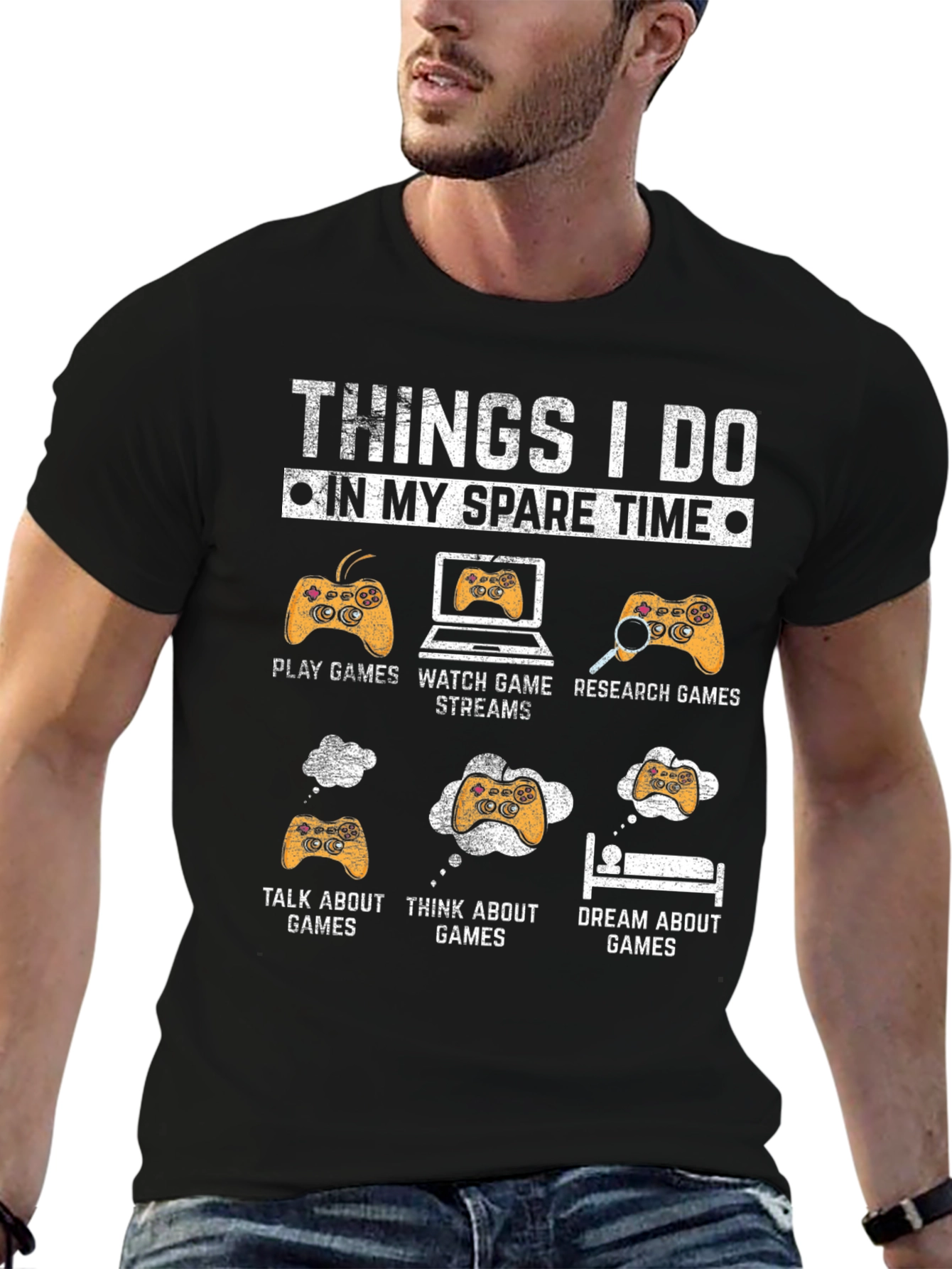 Gamer T-Shirt: Spare Time Gaming Activities