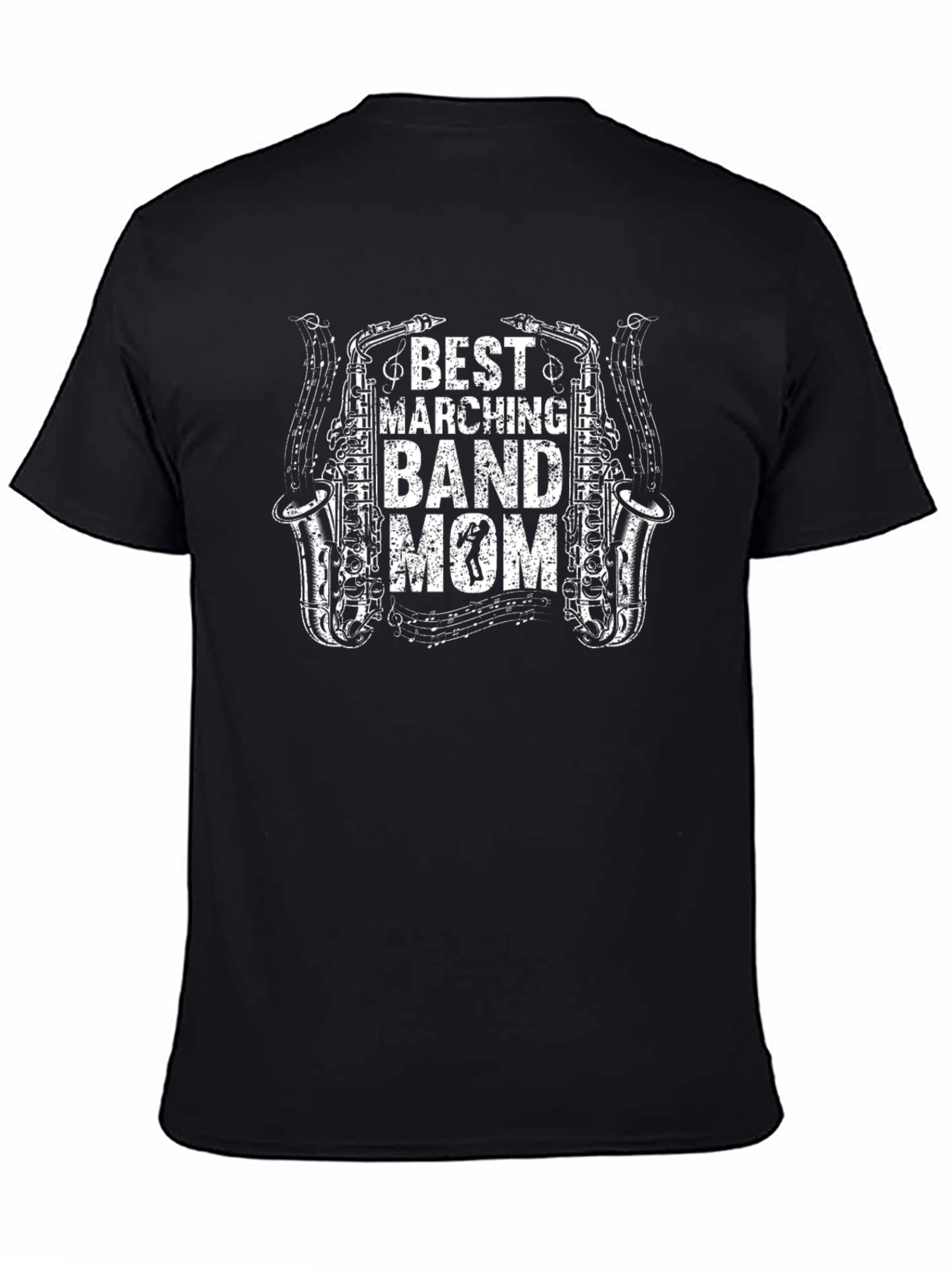 Best Marching Band Mom Black T-Shirt