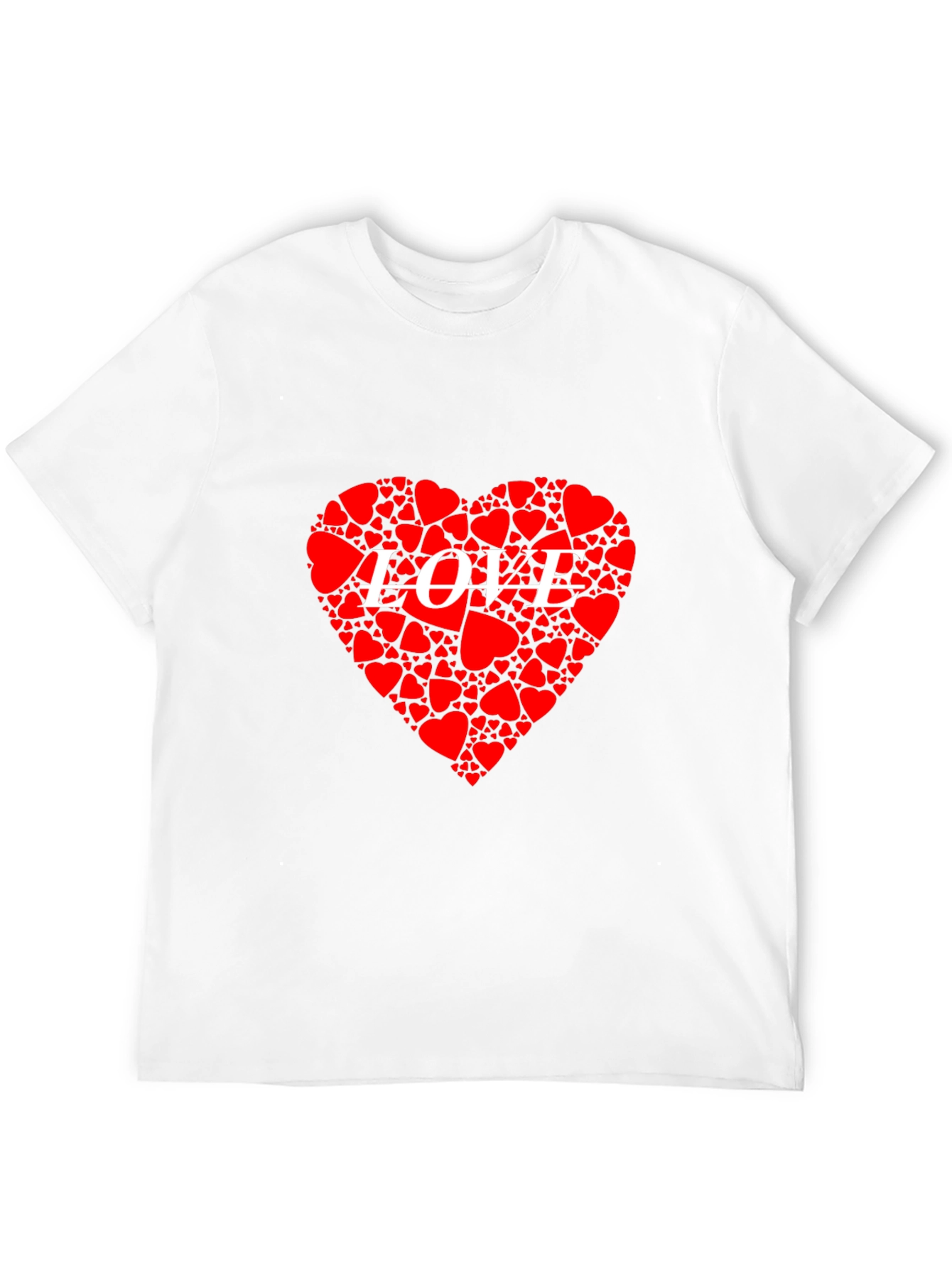 Heart LOVE Graphic Black T-Shirt