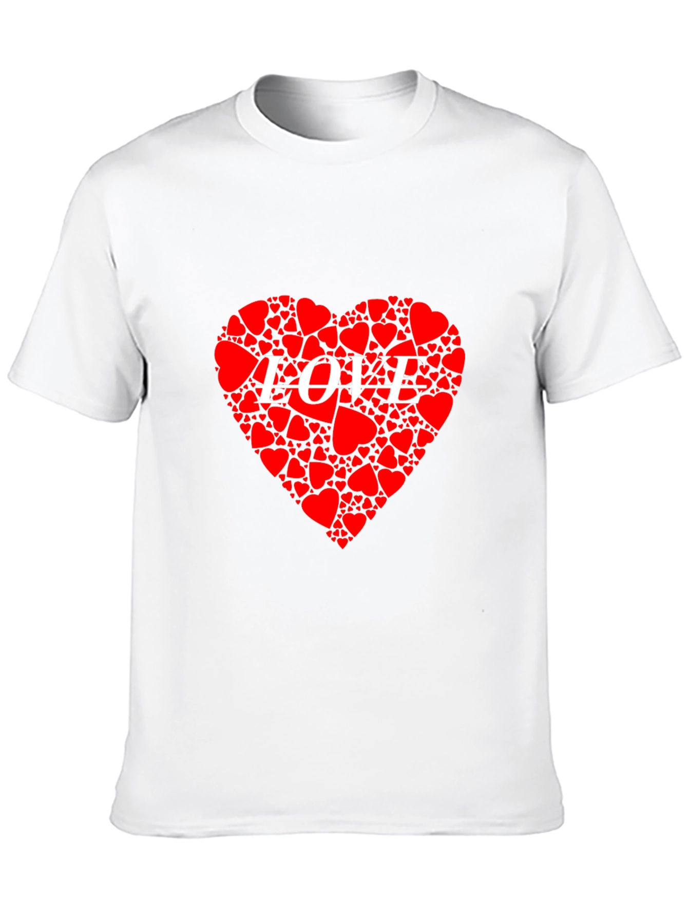Heart LOVE Graphic Black T-Shirt