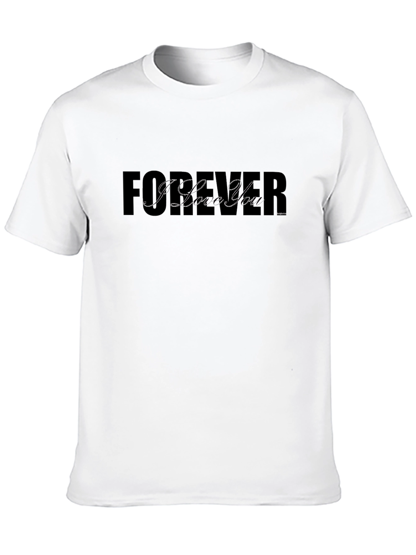 Forever Im Yours Graphic Black T-Shirt