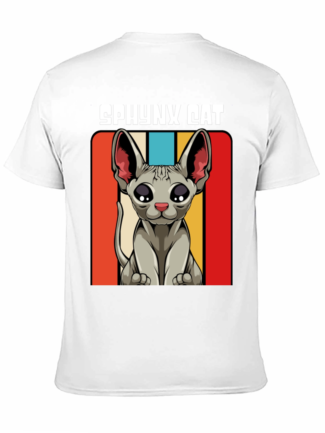 Retro Sphynx Cat Graphic T-Shirt