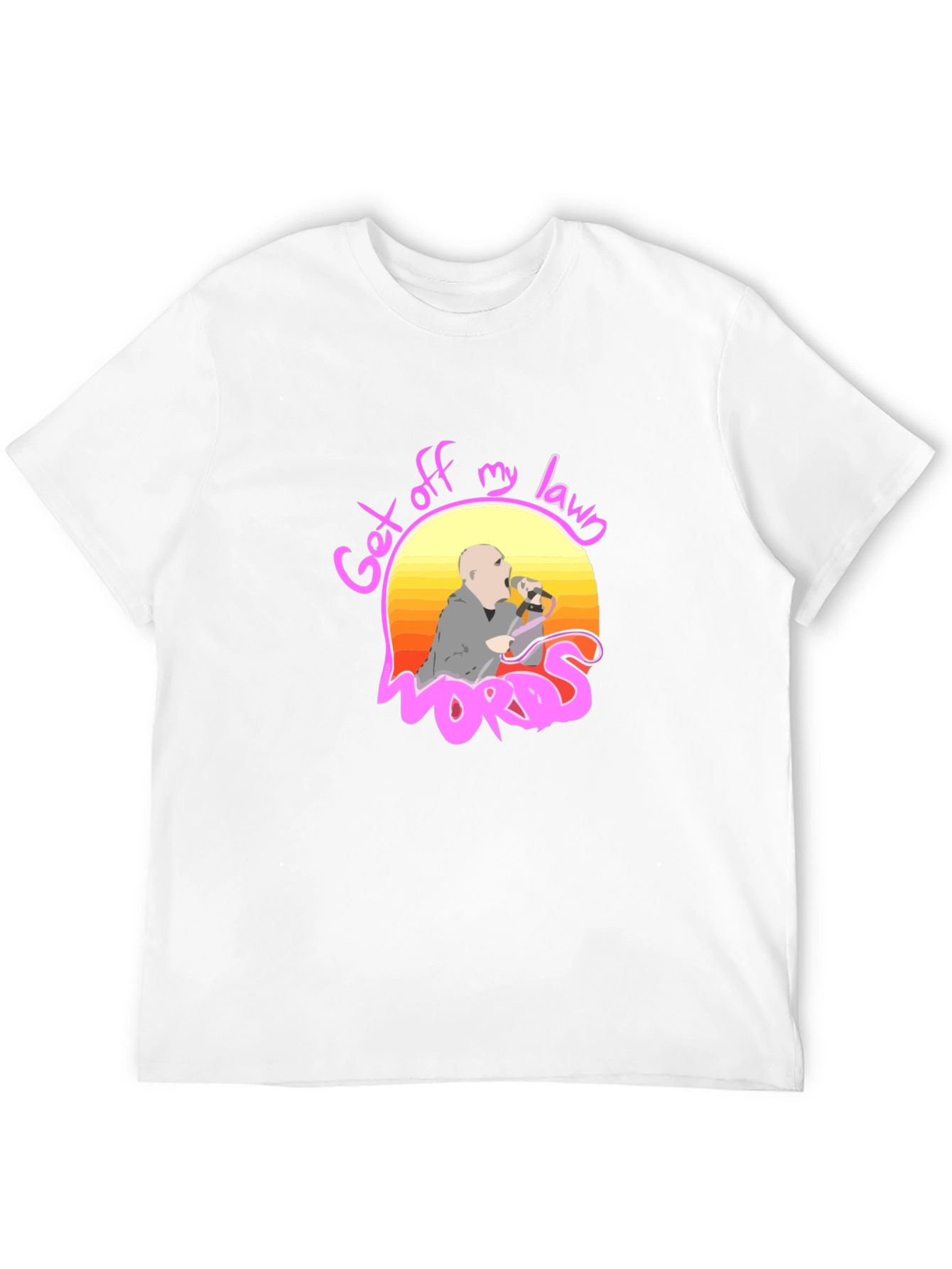 Get Off My Lawn Graphic Tee - Black