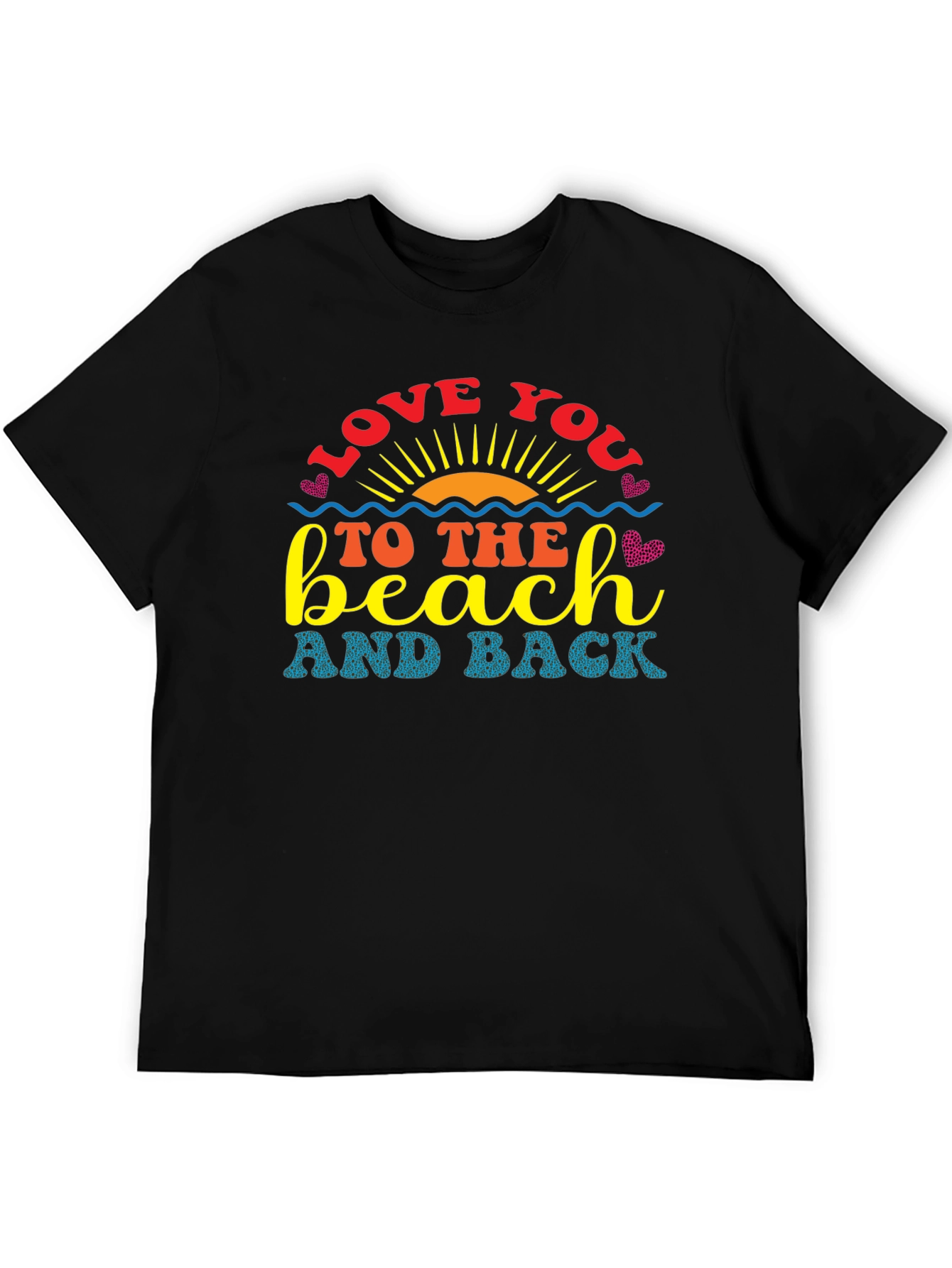Love You To The Beach Graphic T-Shirt