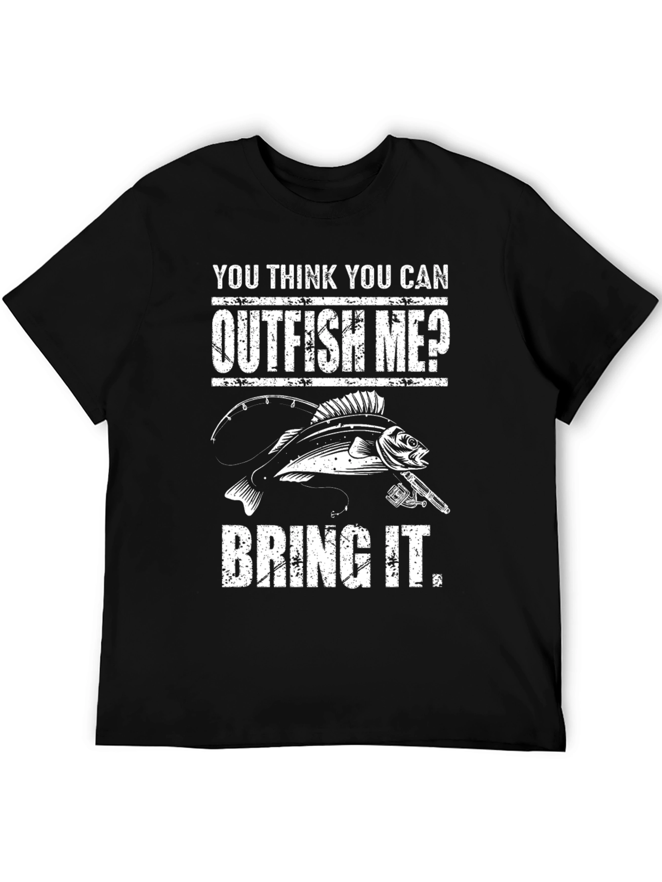 Outfish Me? Graphic Tee - Fishing Humor T-Shirt