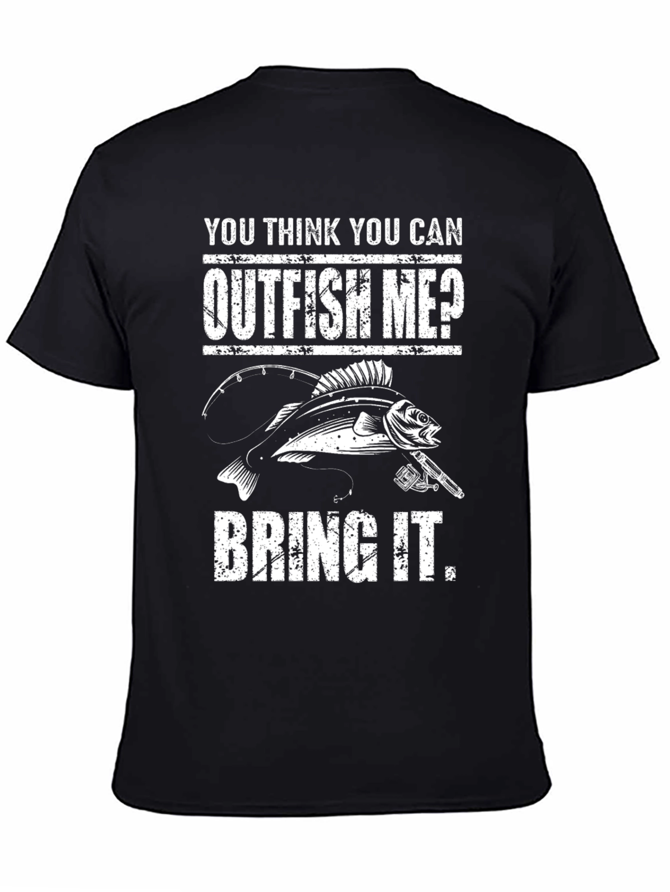 Outfish Me? Graphic Tee - Fishing Humor T-Shirt