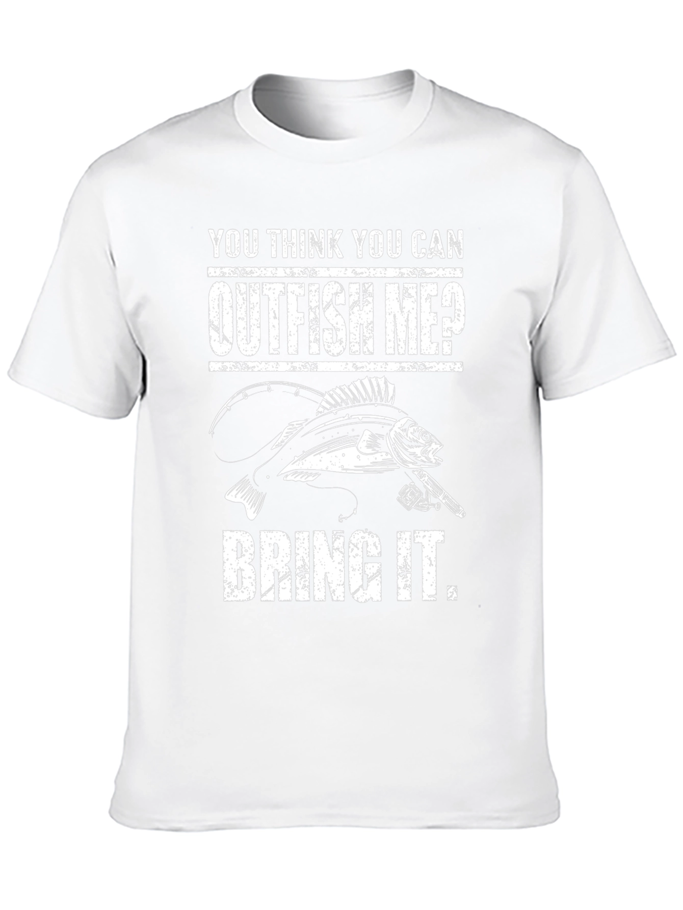 Outfish Me? Graphic Tee - Fishing Humor T-Shirt