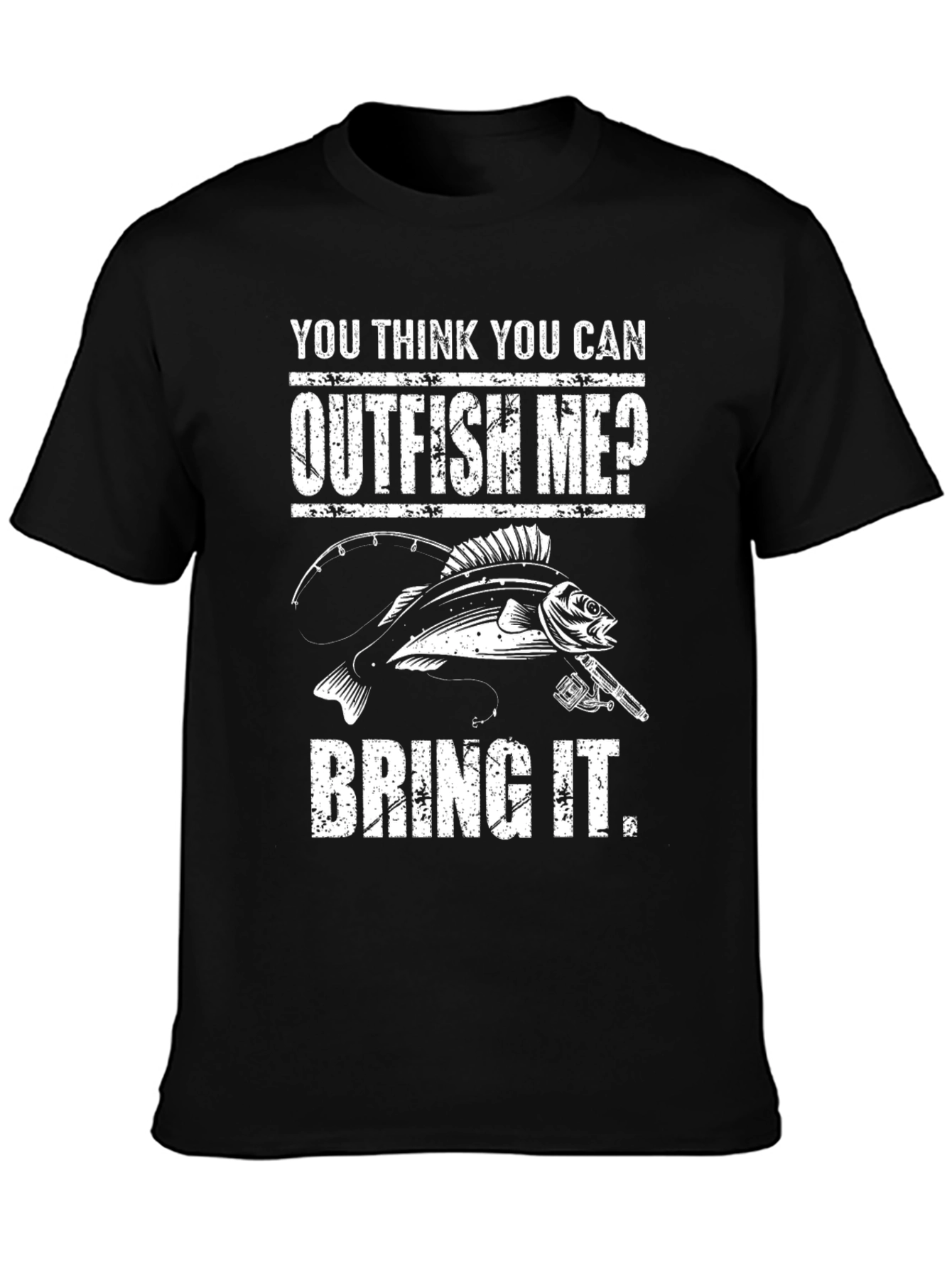Outfish Me? Graphic Tee - Fishing Humor T-Shirt