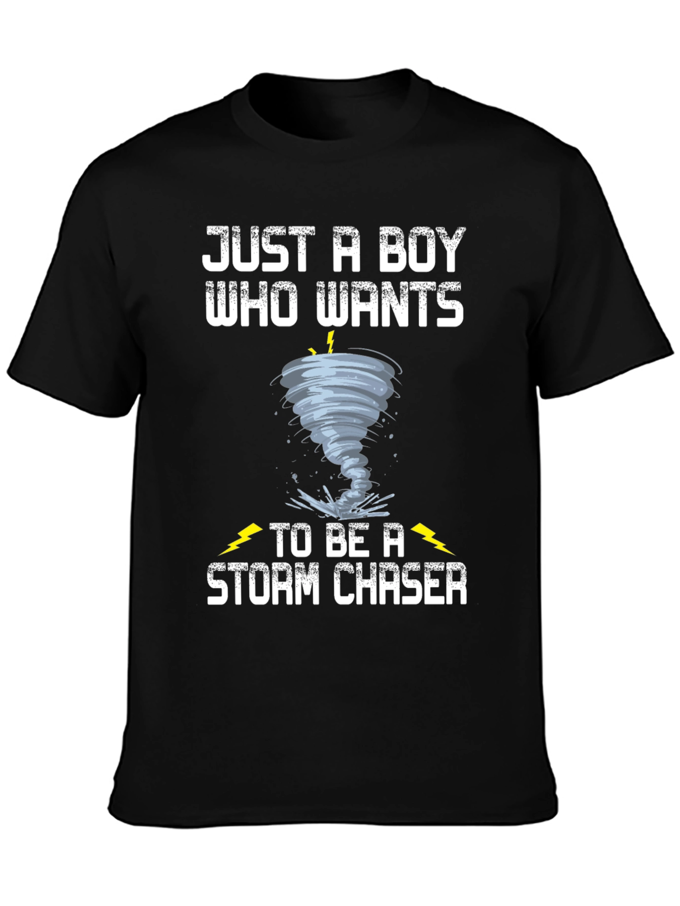 Storm Chaser Boys T-Shirt - Tornado Design