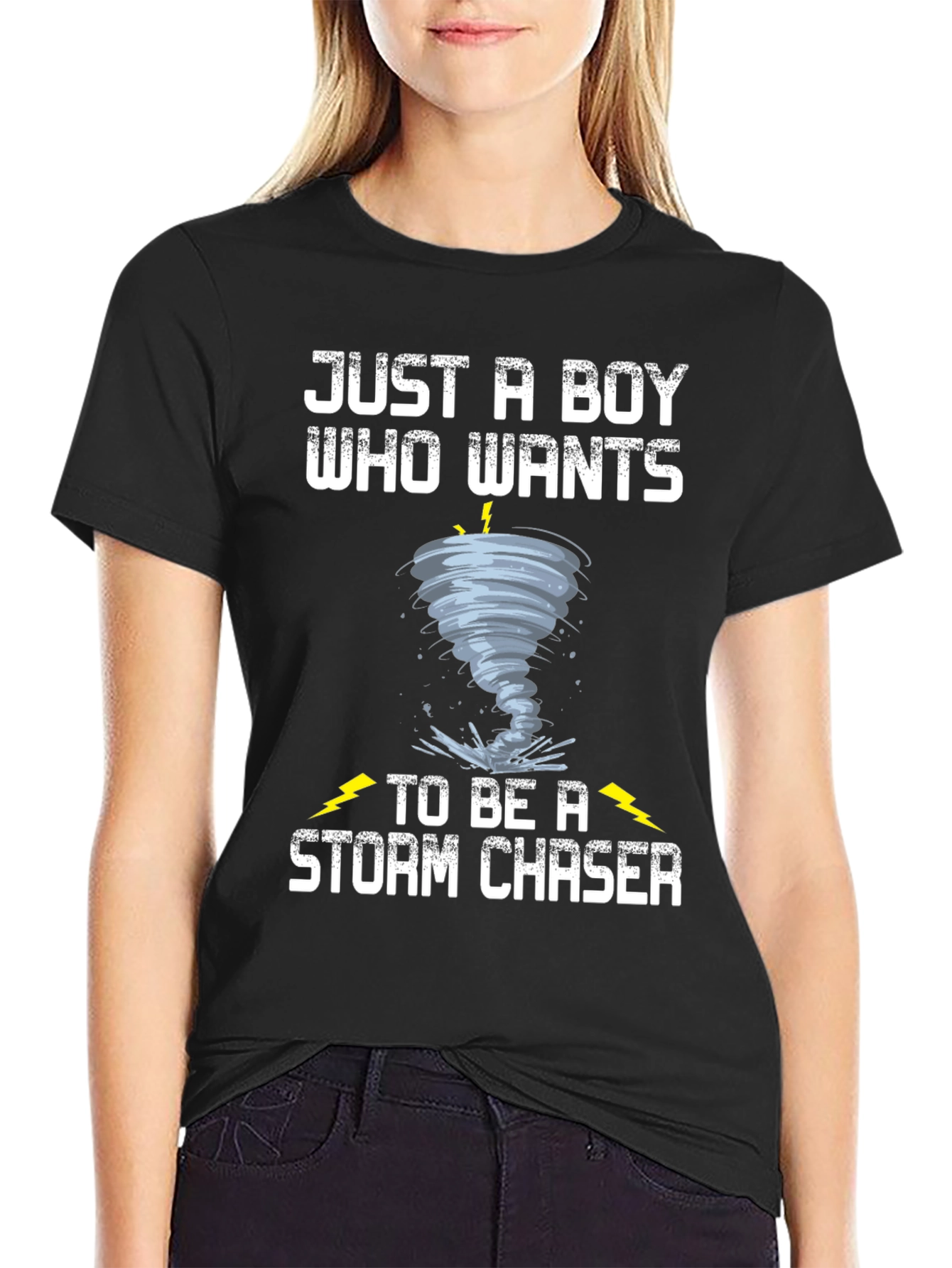 Storm Chaser Boys T-Shirt - Tornado Design