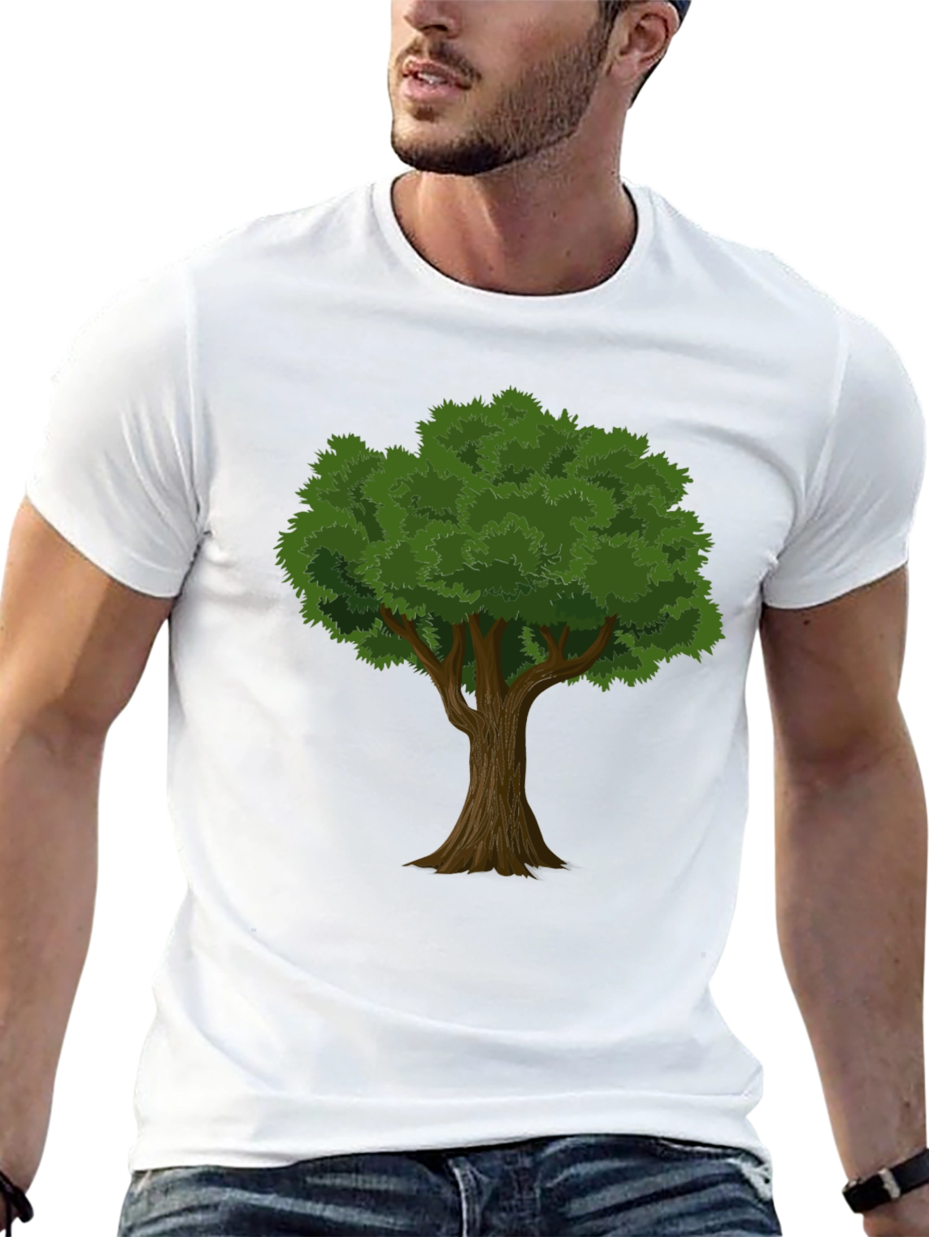 Tree Graphic Black T-Shirt - Nature Lovers Tee