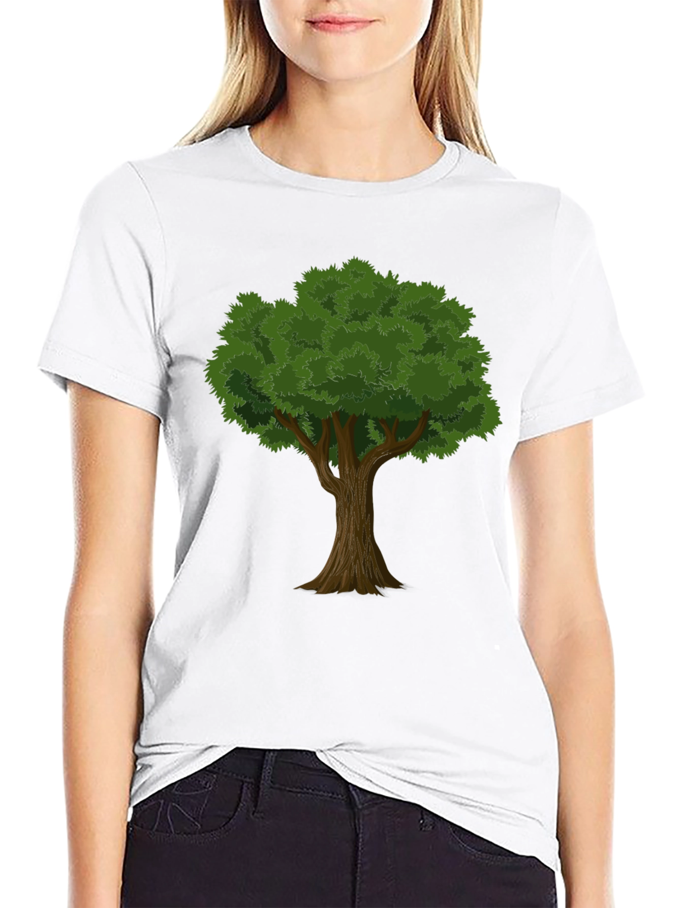 Tree Graphic Black T-Shirt - Nature Lovers Tee