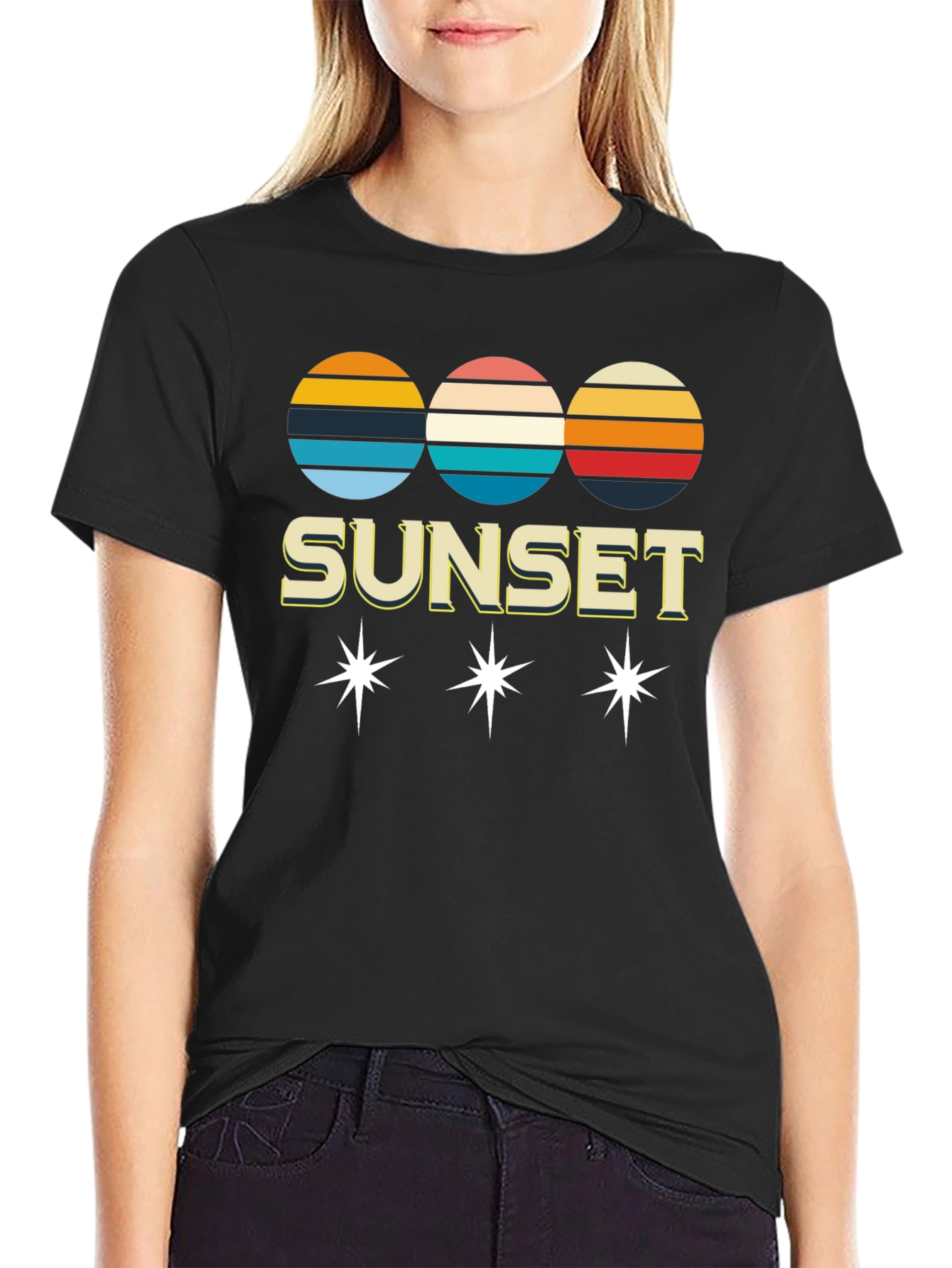 Retro Sunset Graphic Tee - Classic Style