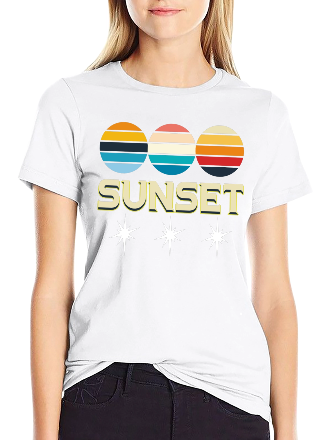 Retro Sunset Graphic Tee - Classic Style