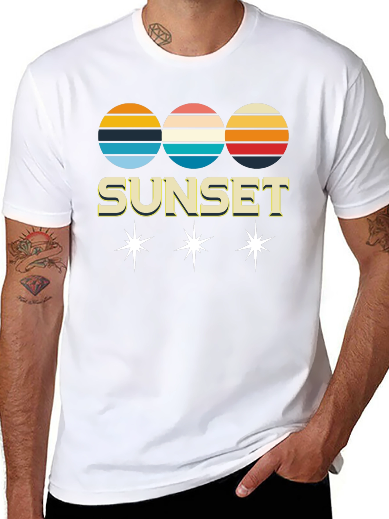 Retro Sunset Graphic Tee - Classic Style