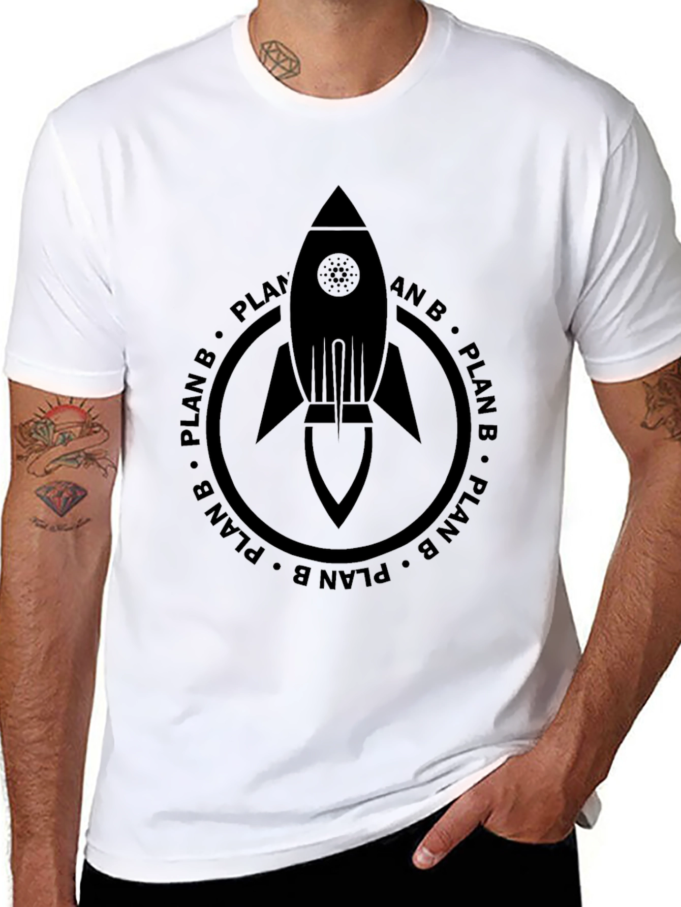 Plan B Rocket Graphic Tee - Black