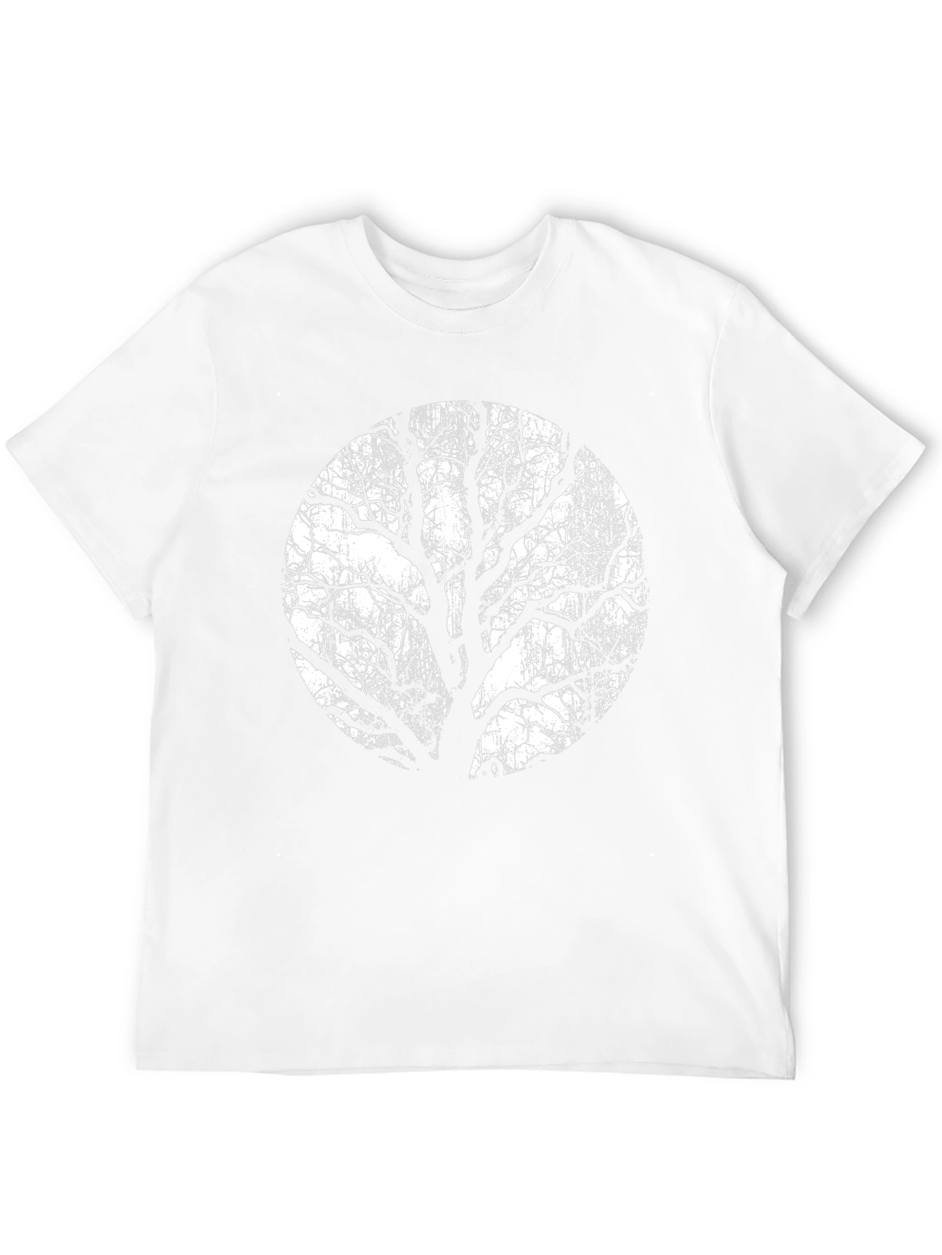 Black T-Shirt with Tree Silhouette