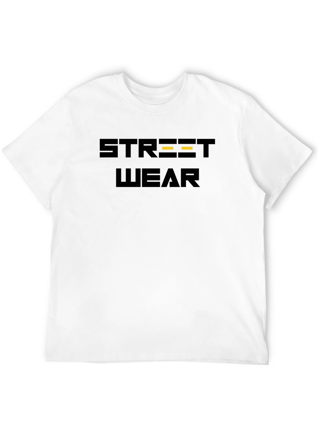 Streetwear Graphic Tee - Black Cotton Blend