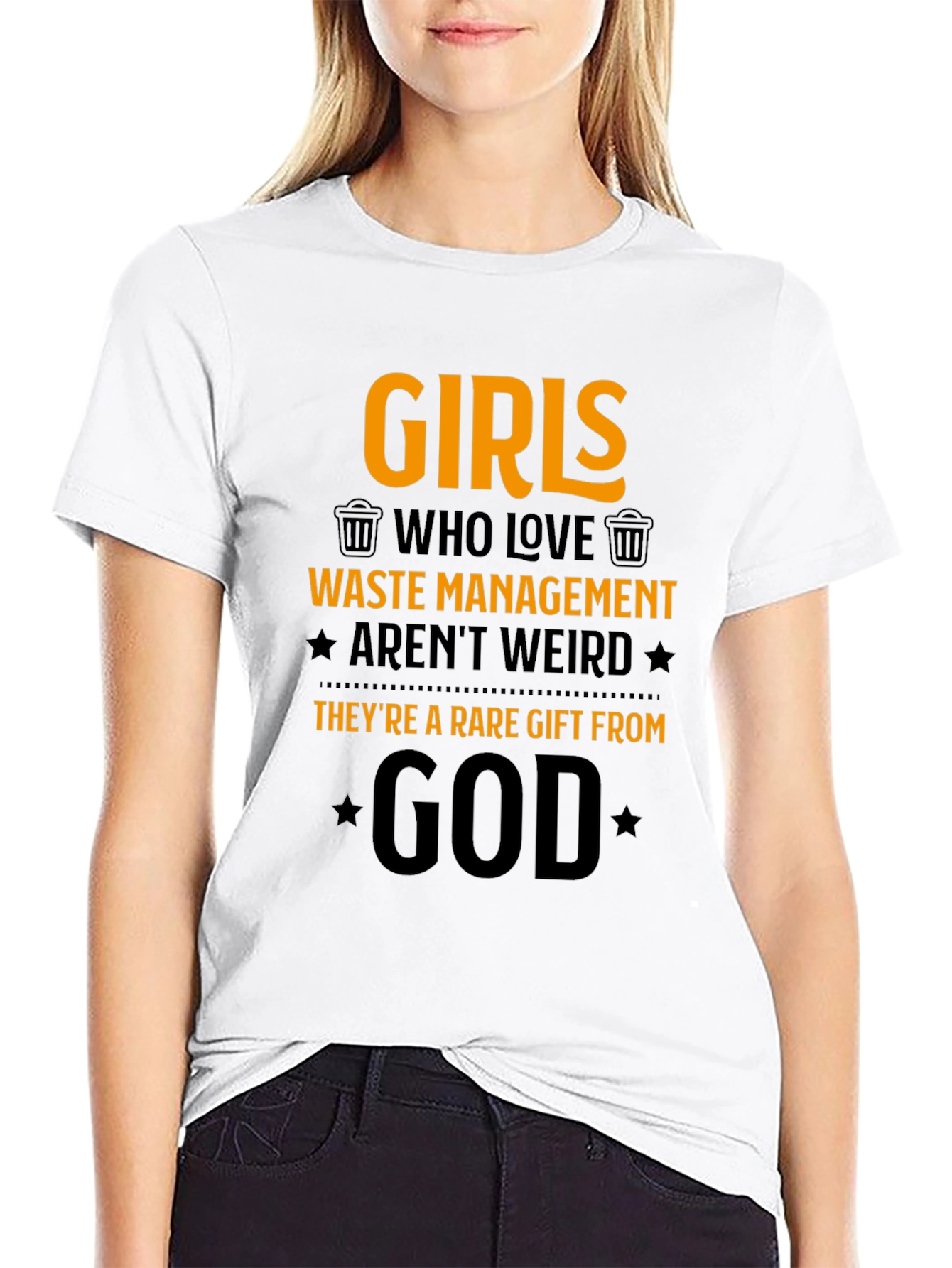 Girls Who Love Waste Management Graphic T-Shirt