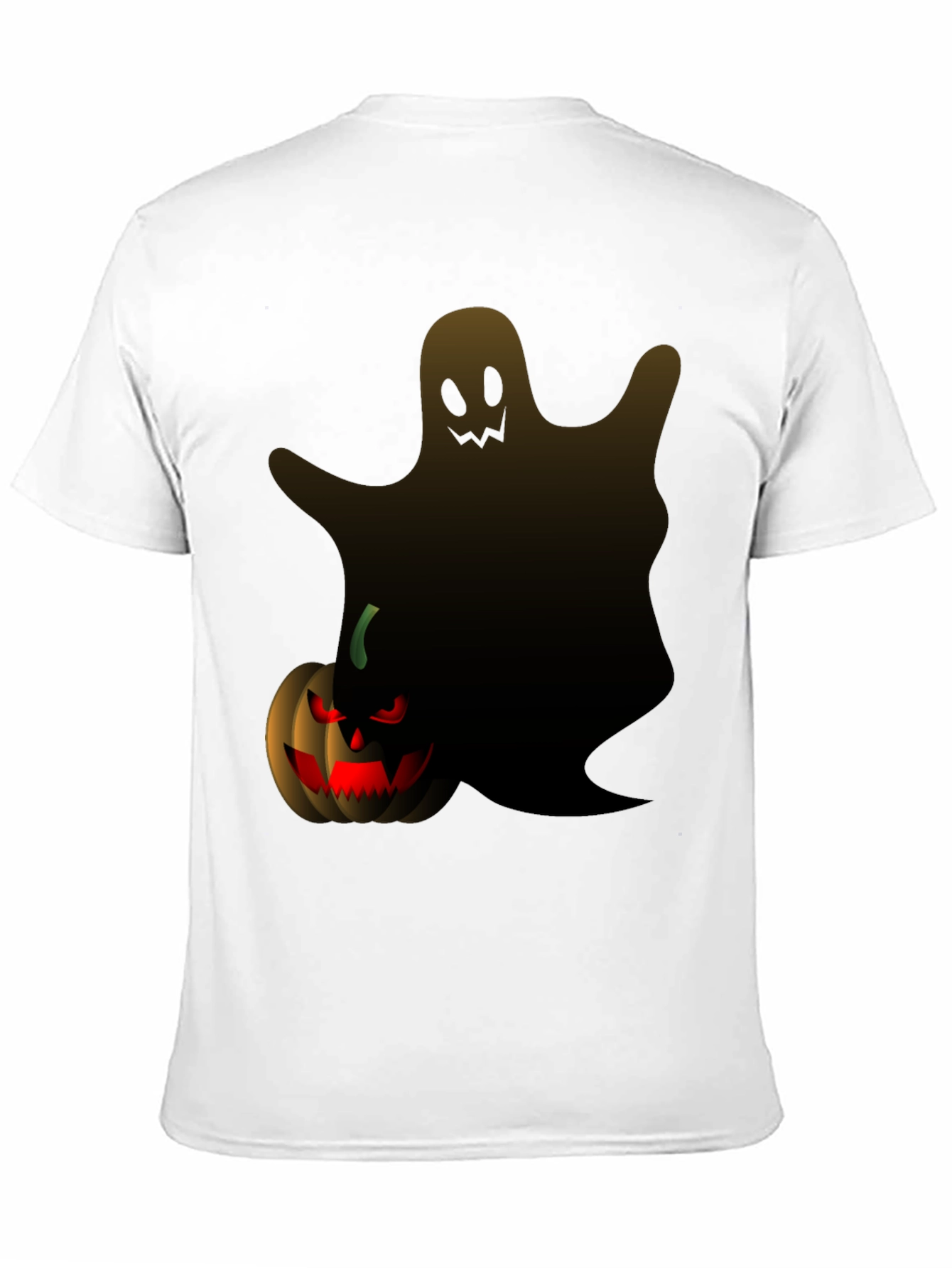 Halloween Ghost & Pumpkin Graphic Tee