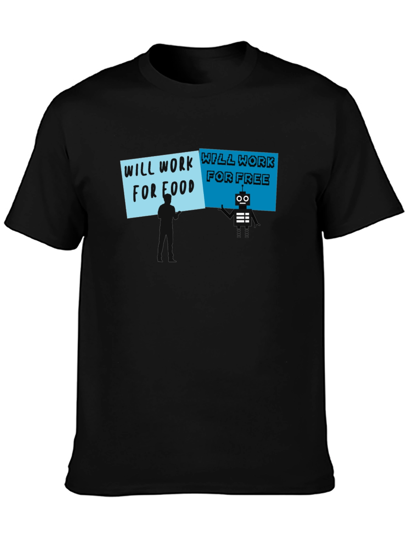 Will Work for Food vs. Free T-Shirt